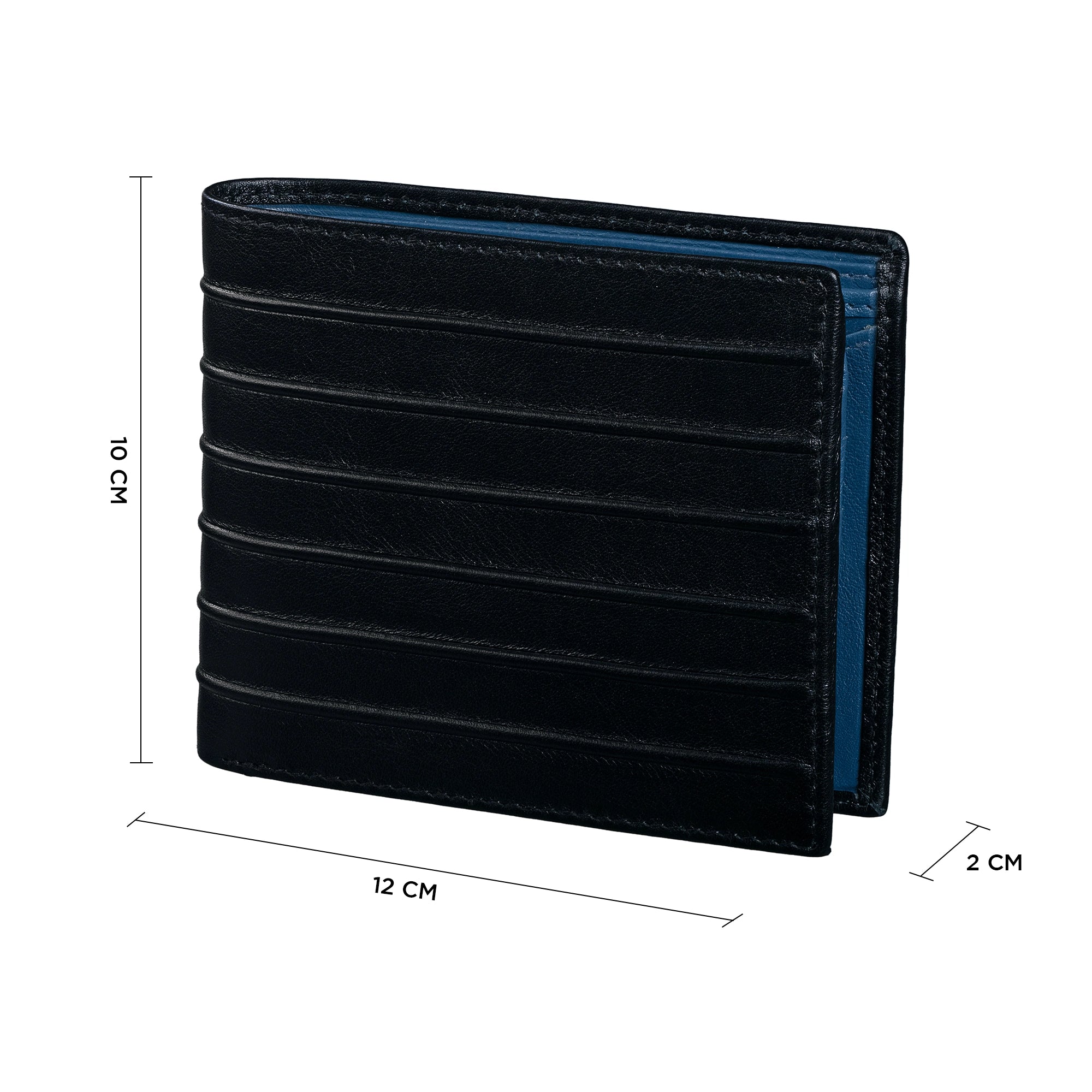 String Premium Genuine Leather Wallet for Men | RFID Blocking Slim Wallet | Classic Men’s Wallet | Color: Black with Tan LeatherTalks