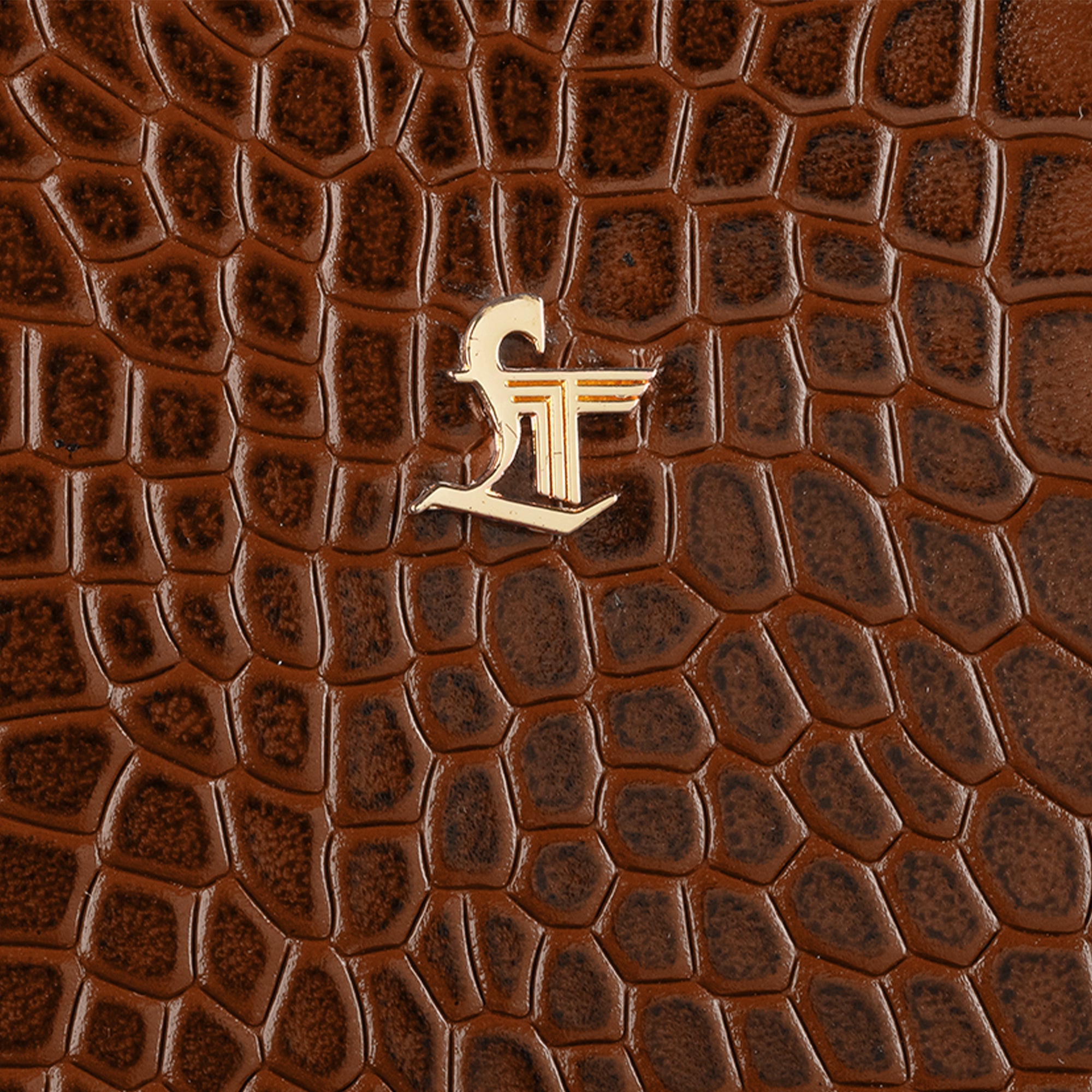 Clara Sr. Leather Laptop Carry Bag | Large Croco Embossed Tote Bag for Women | Genuine Leather Shoulder Bag for Office, Travel & Everyday Use |Color: Brown, Black, Blue, Pink, Beige Leather Talks