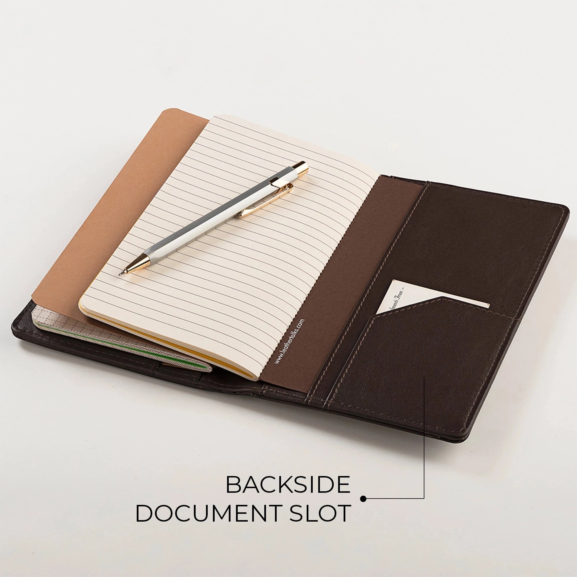 The Mini Melunge Luxury Pure Leather Notebook| Premium Leather Diary For Men & women | 100% Genuine Leather | Handmade Leather Journal - Brown Leather Talks