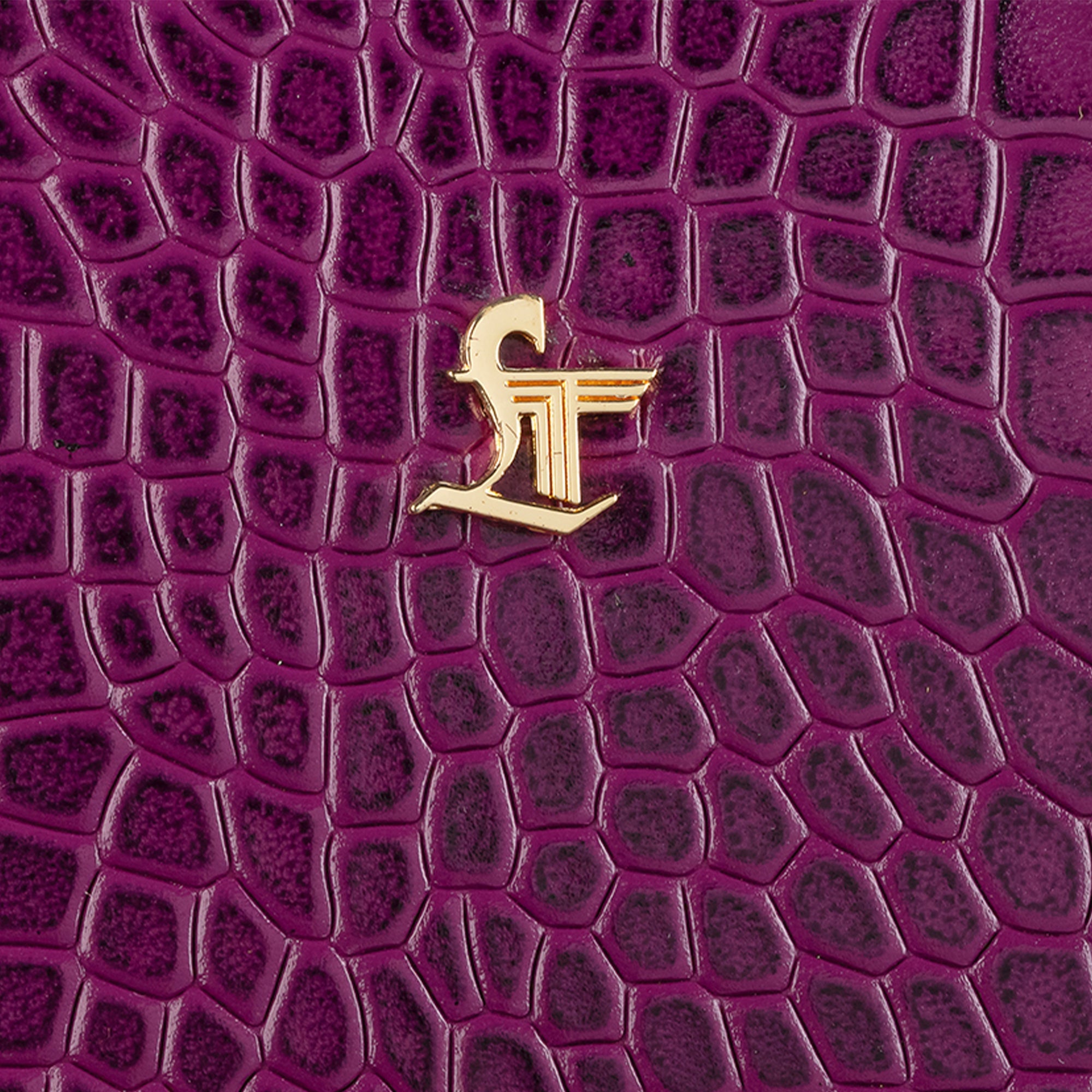 Clara Sr. Large Genuine Leather Handbag | Croco Embossed Shoulder Bag for Office, Travel & Everyday Use | Leather Talks Logo