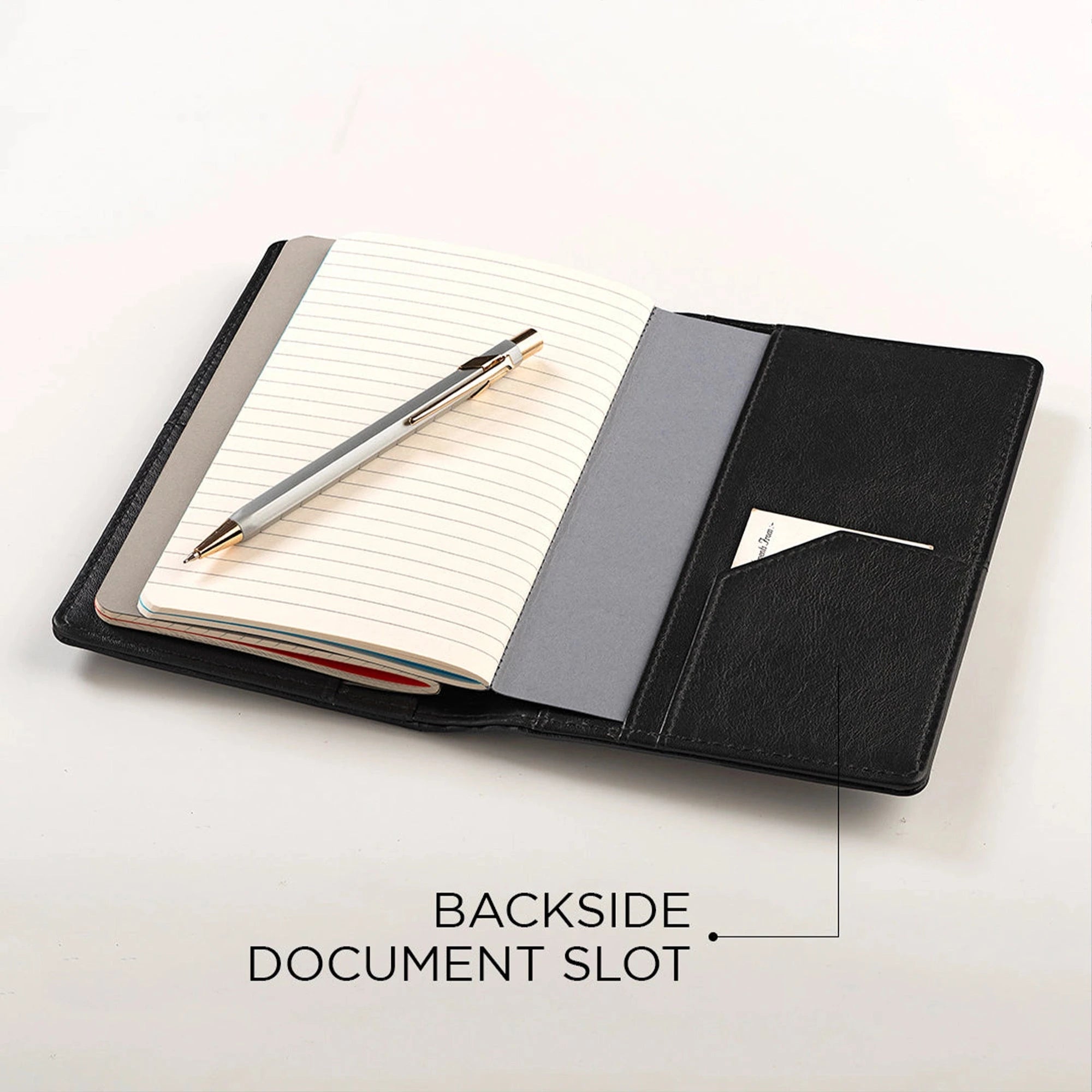 The Mini Melunge Luxury Pure Leather Notebook| Premium Leather Diary For Men & women | 100% Genuine Leather | Handmade Leather Journal - Black Leather Talks