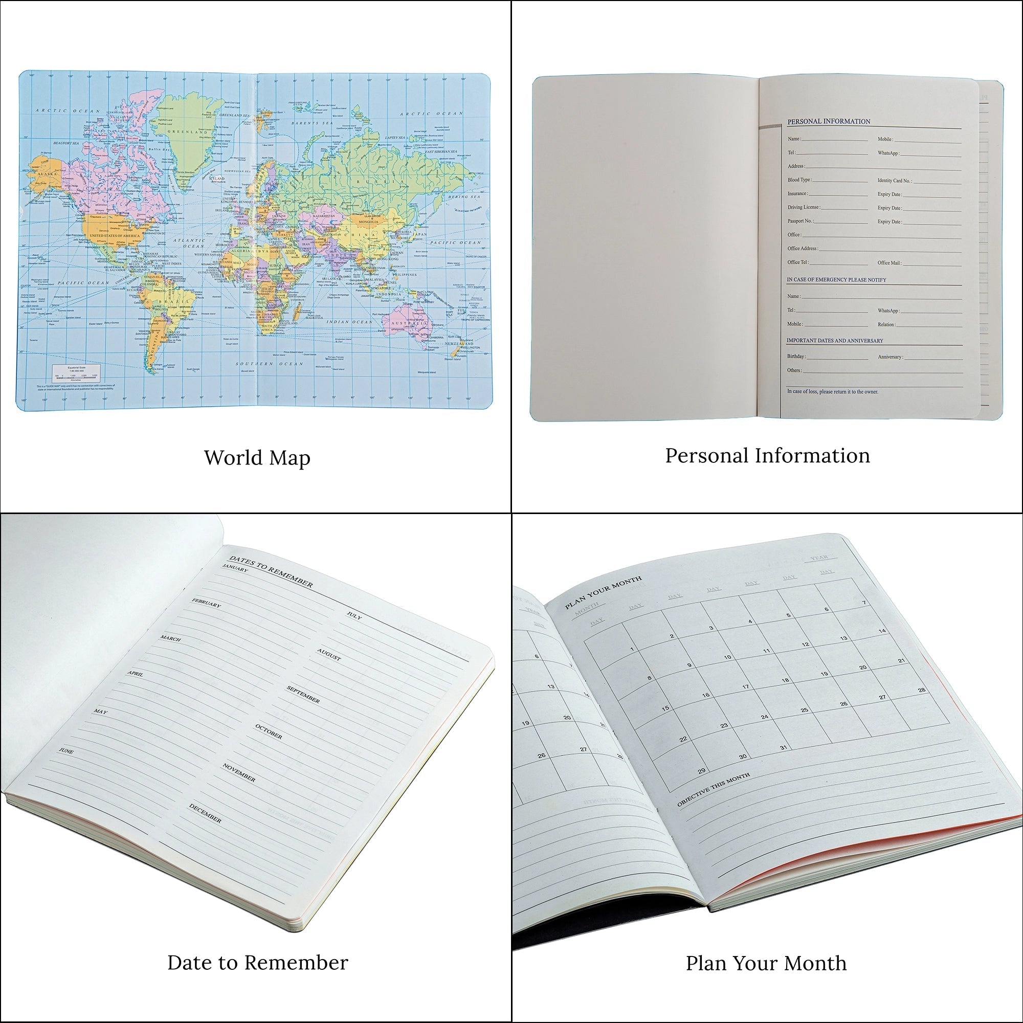 Classic - Luxury Leather Diary | Premium Genuine Leather Journal | Refillable Notebook for Professionals | Color: Olive Green Leather Talks