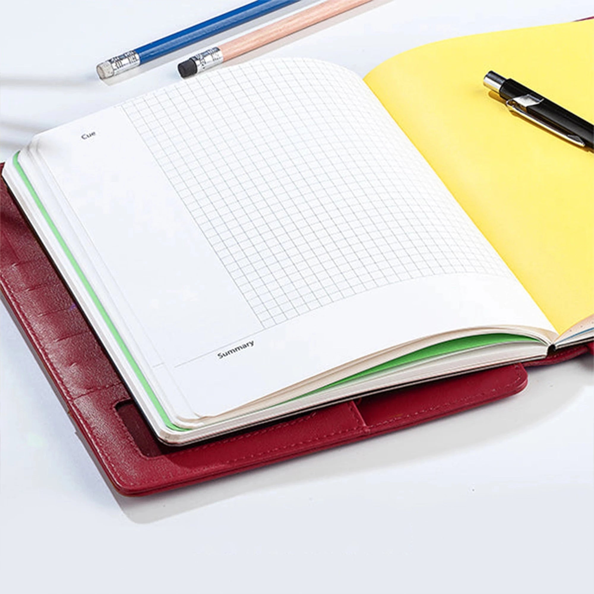 Melunge Leather Diary for Men & Women | Genuine Leather Journal/Notebook | Color- Cherry Leather Talks