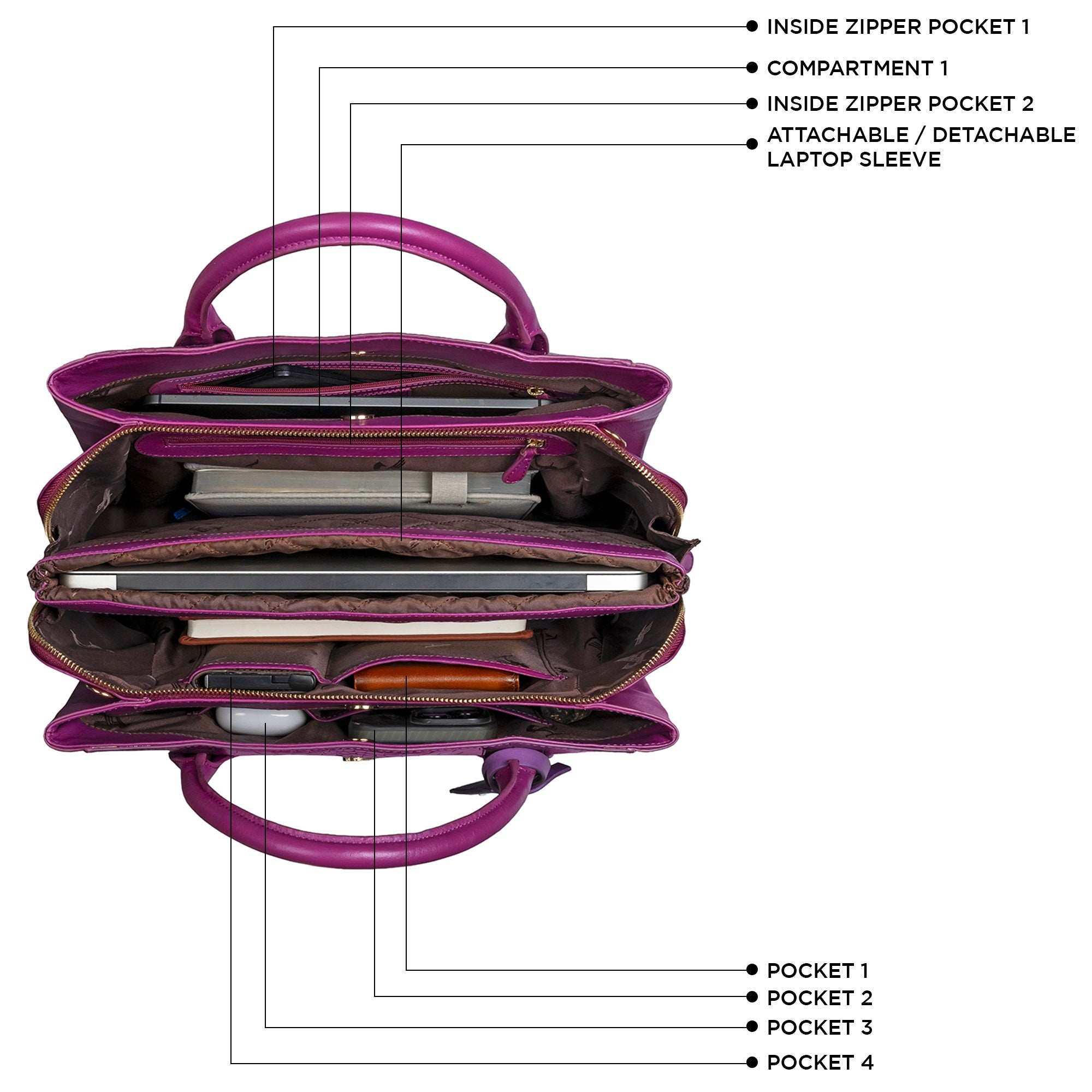 Clara Sr. Large Genuine Leather Handbag | Bag Insights