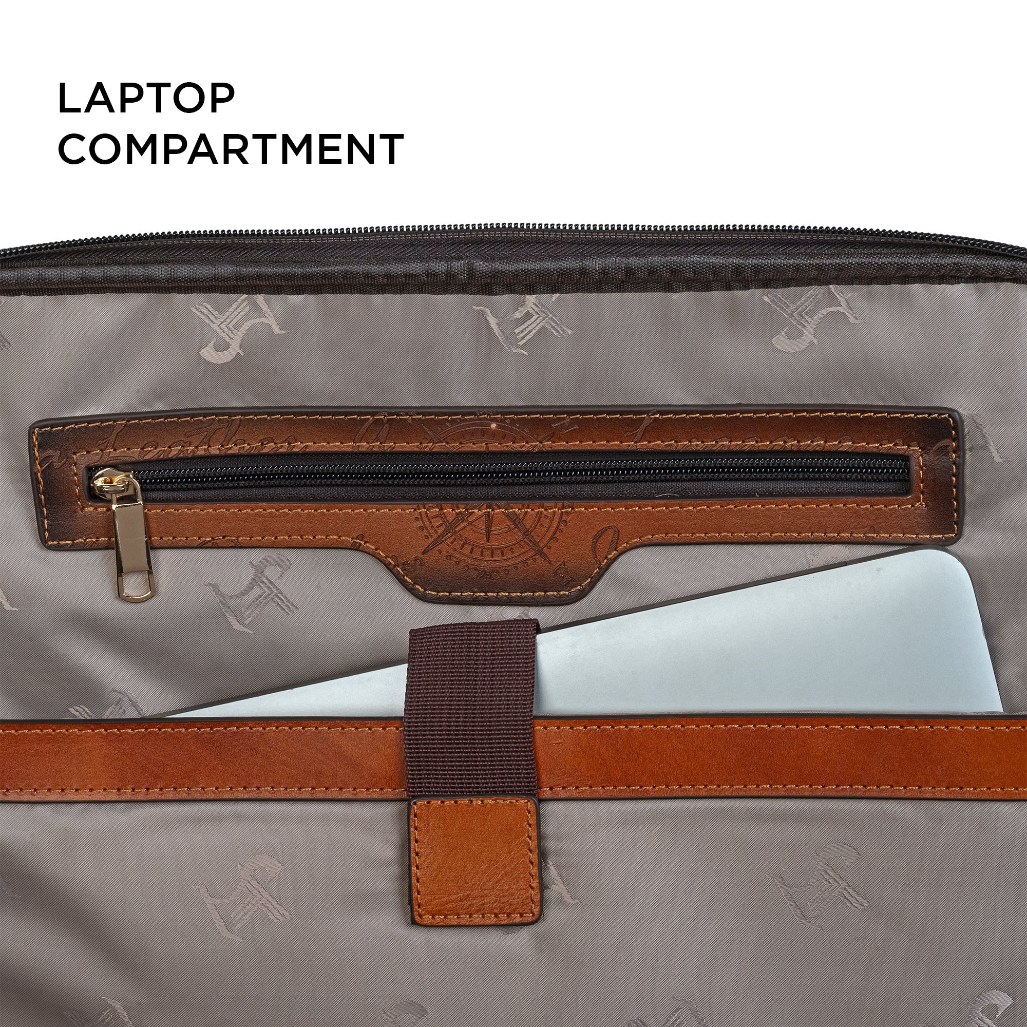 Condorium Premium Genuine Leather Travel Trolley Bag | Tan | TSA Lock | Spinner Wheels | Laptop Compartment | Handcrafted in Korea | Designed in Italy (16inch) Leather Talks