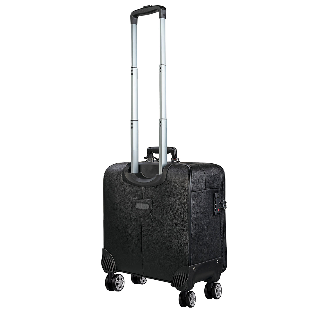 20inch Premium Genuine Leather Travel Trolley Bag