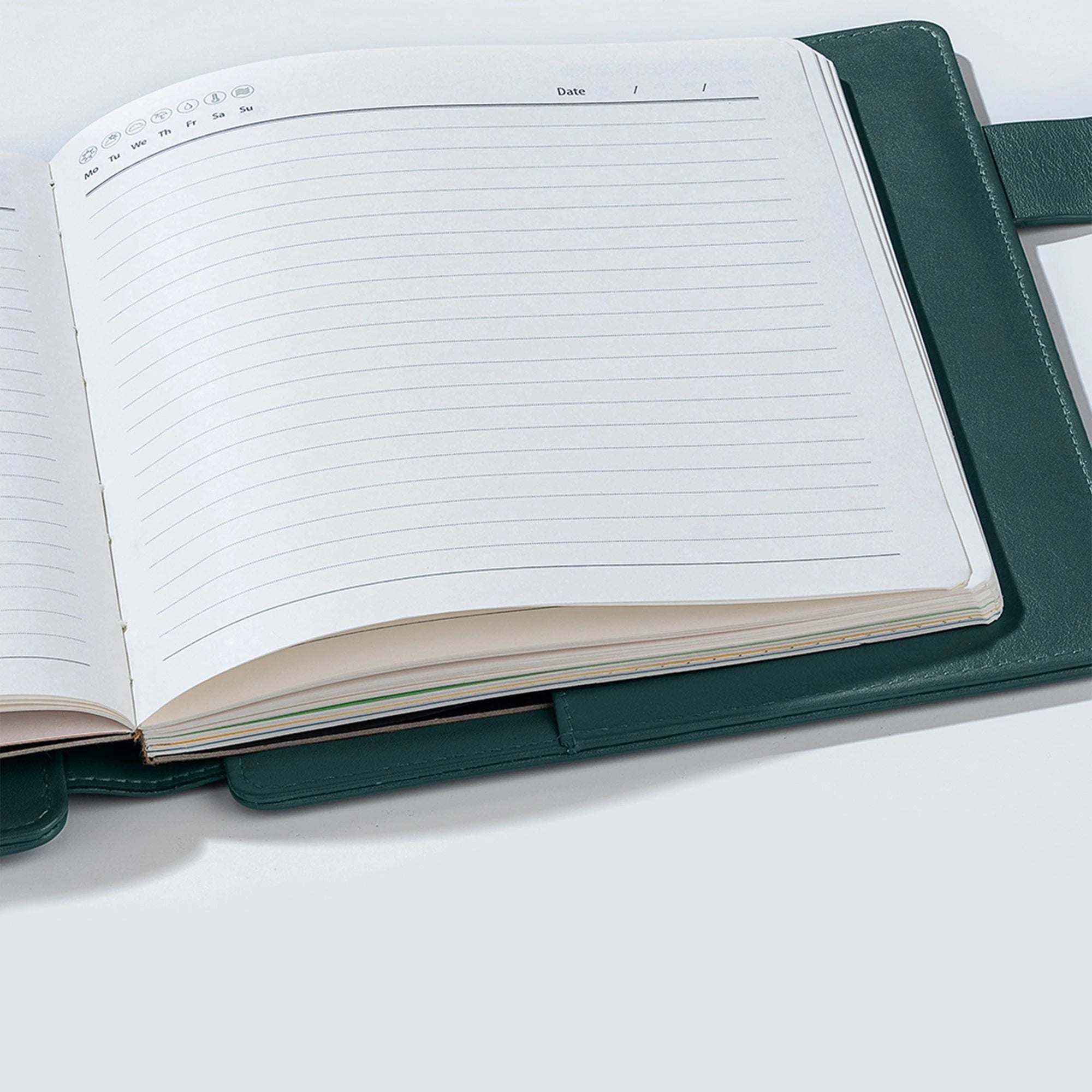 Melunge Leather Diary for Men & Women | Genuine Leather Journal/Notebook | Color- Green Leather Talks