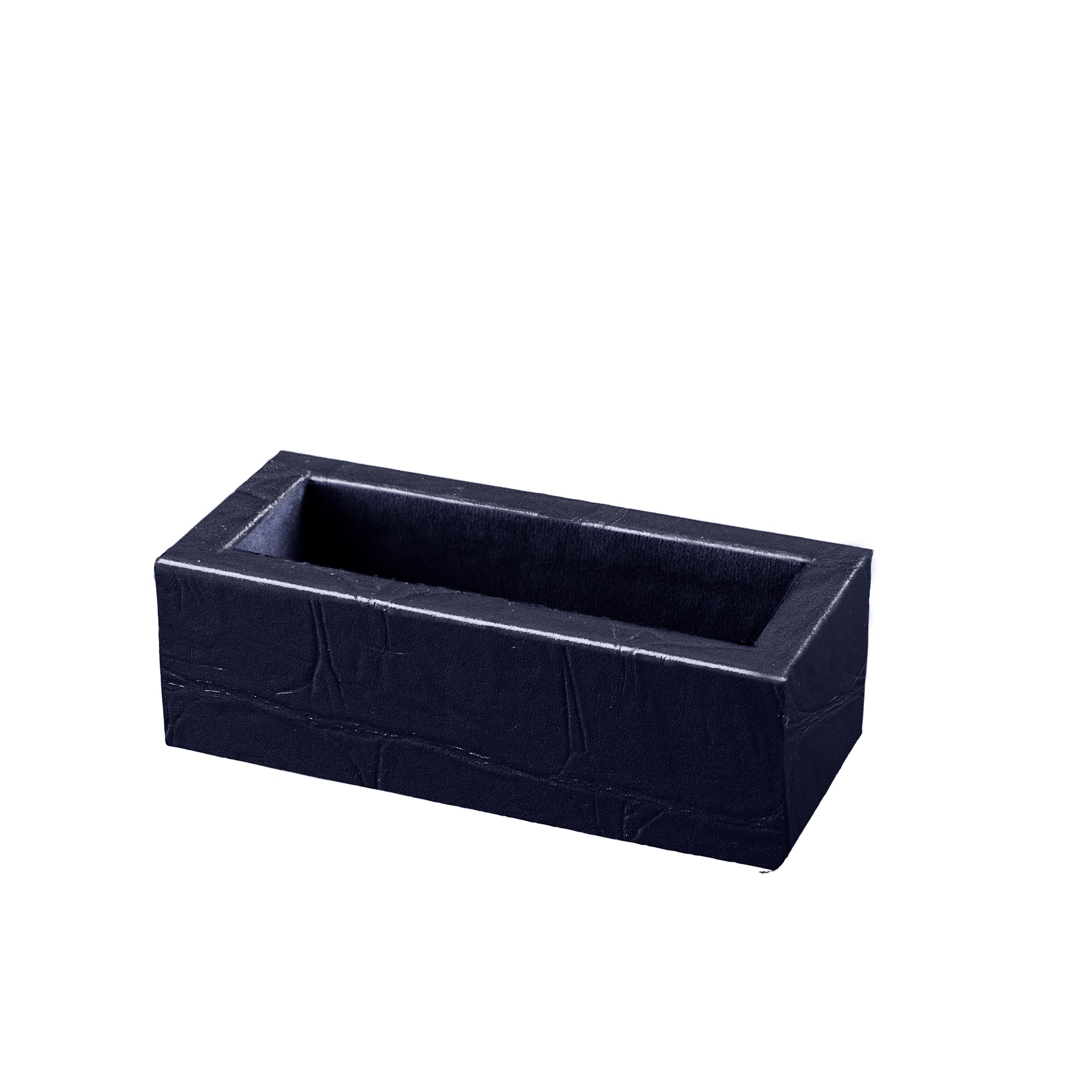 Desktop Planner Set I | Office Table Accessories| Crocodile Embossed Genuine Leather | Color- Blue Leather Talks