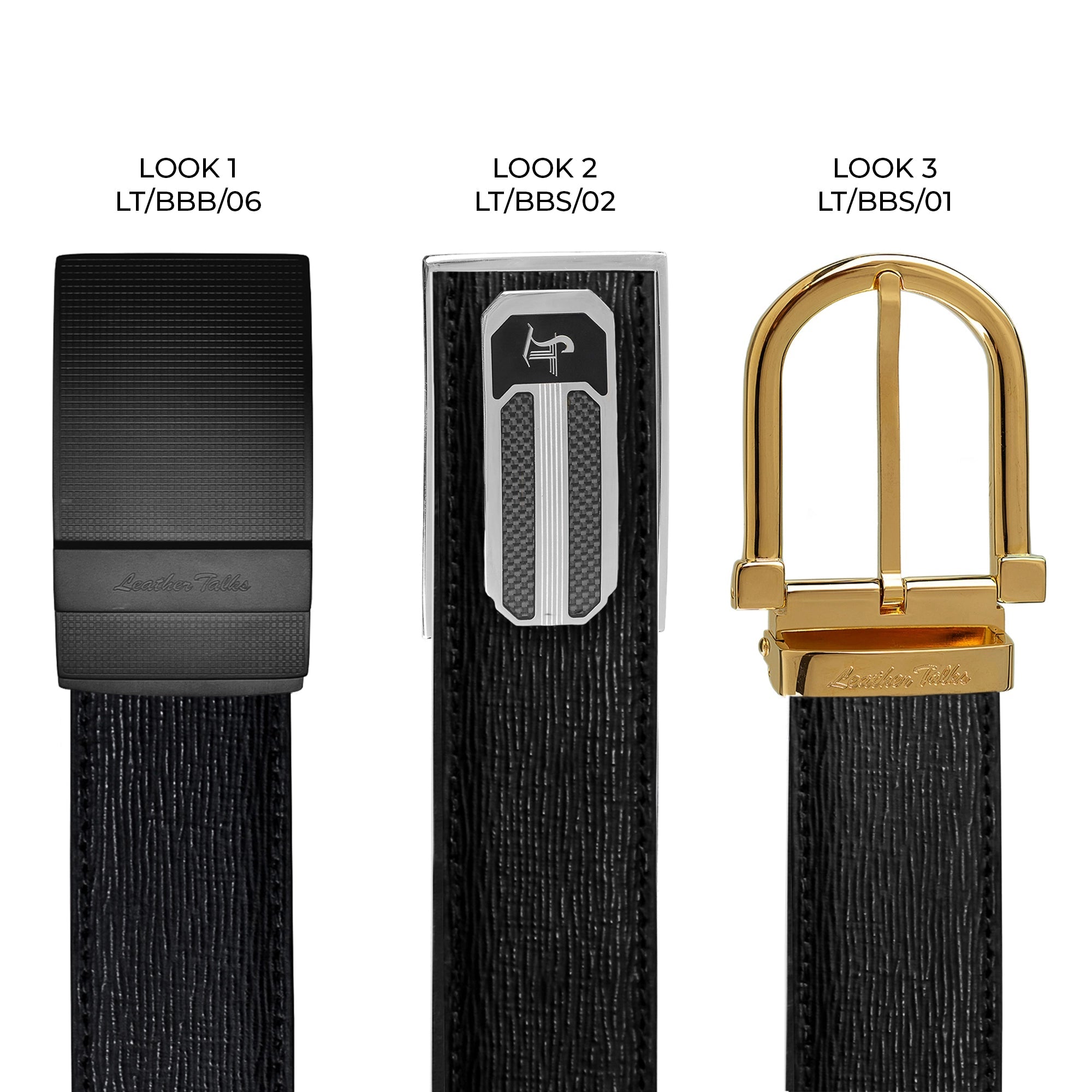 Premium Italian Wood Finish Leather Wallet & Belt Set | Wallet Belt Set with Wooden Gift Box | Colour: Black Leather Talks