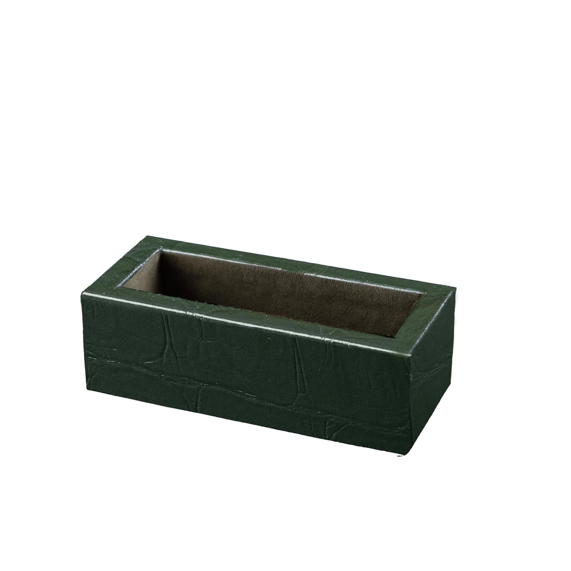 Desktop Planner Set I | Office Table Accessories | Croco Embossed Genuine Leather | Color- Green Leather Talks