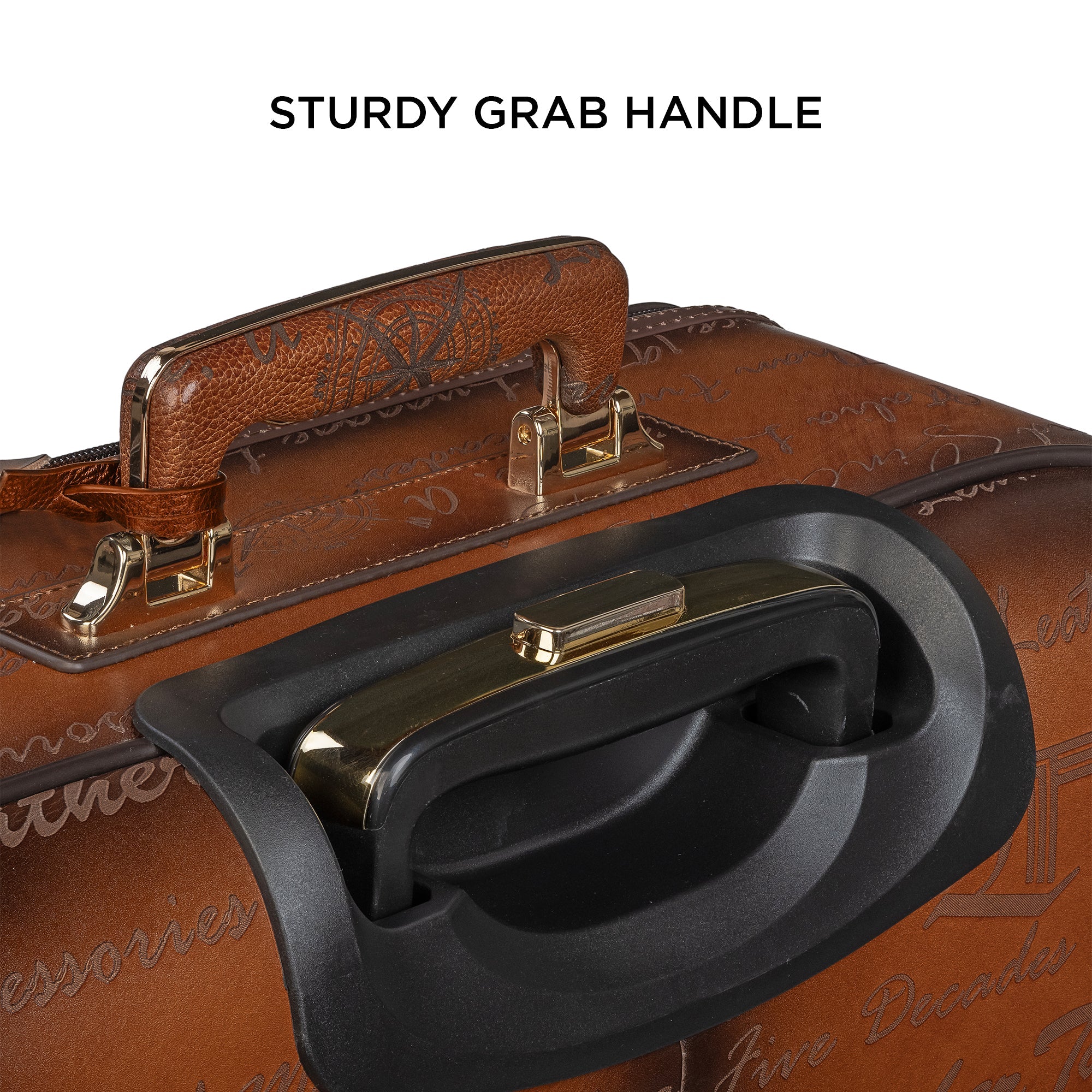 Condorium Premium Genuine Leather Travel Trolley Bag | Tan | TSA Lock | Spinner Wheels | Laptop Compartment | Handcrafted in Korea | Designed in Italy (20inch Horizontal) Leather Talks