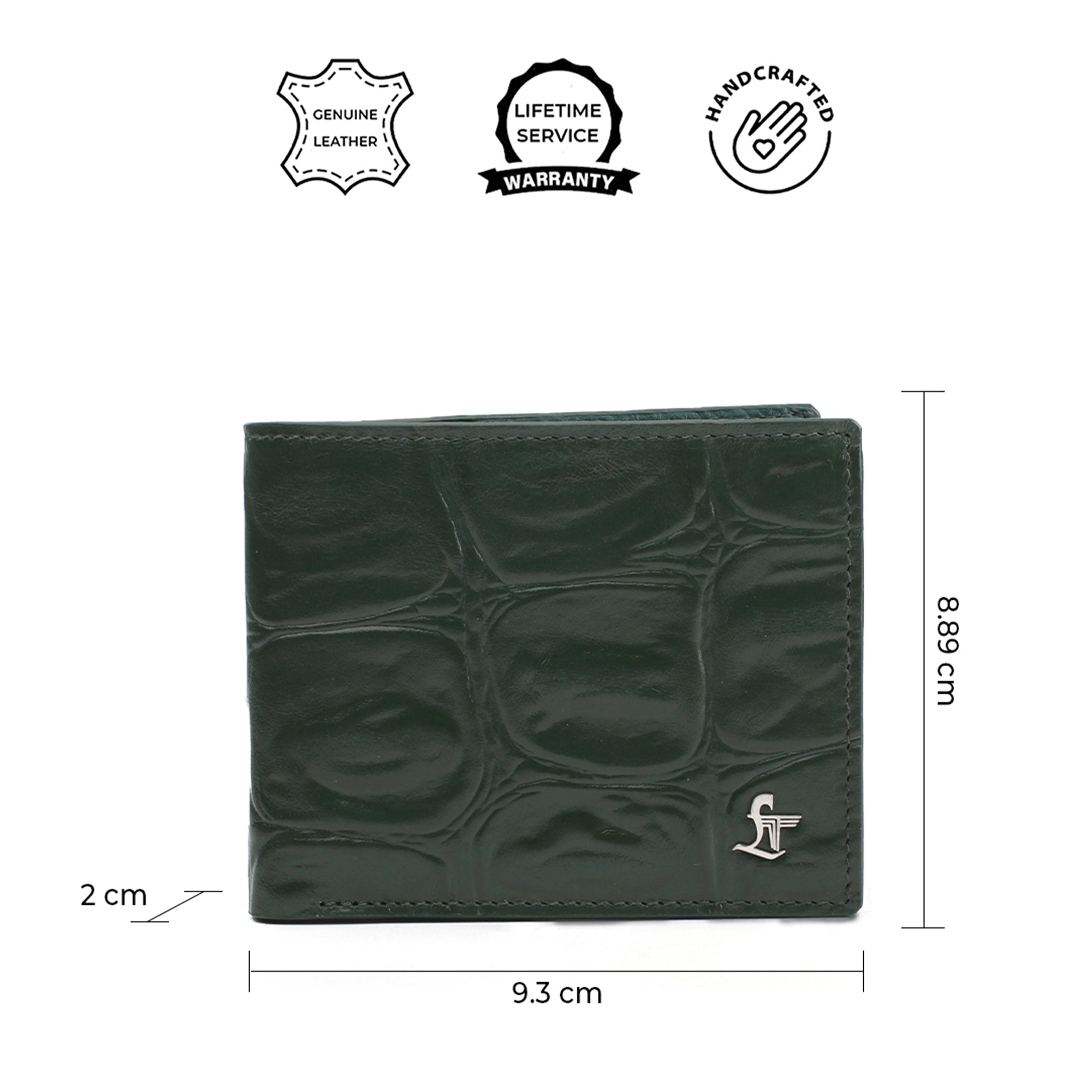 Great Dane | Genuine Leather Wallet & Belt Combo | Color : Green Leather Talks