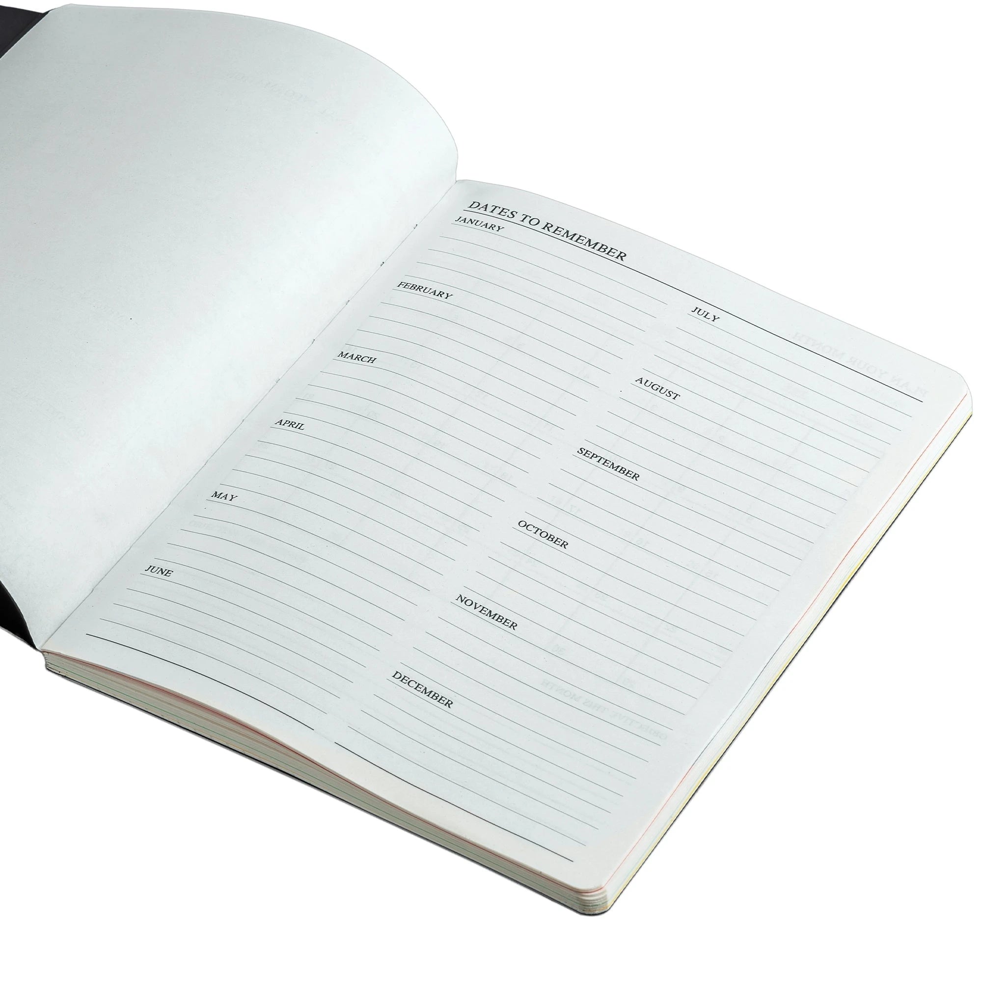 Melunge Leather Diary For Men | Genuine Leather Journal / Notebook | color: Black Leather Talks