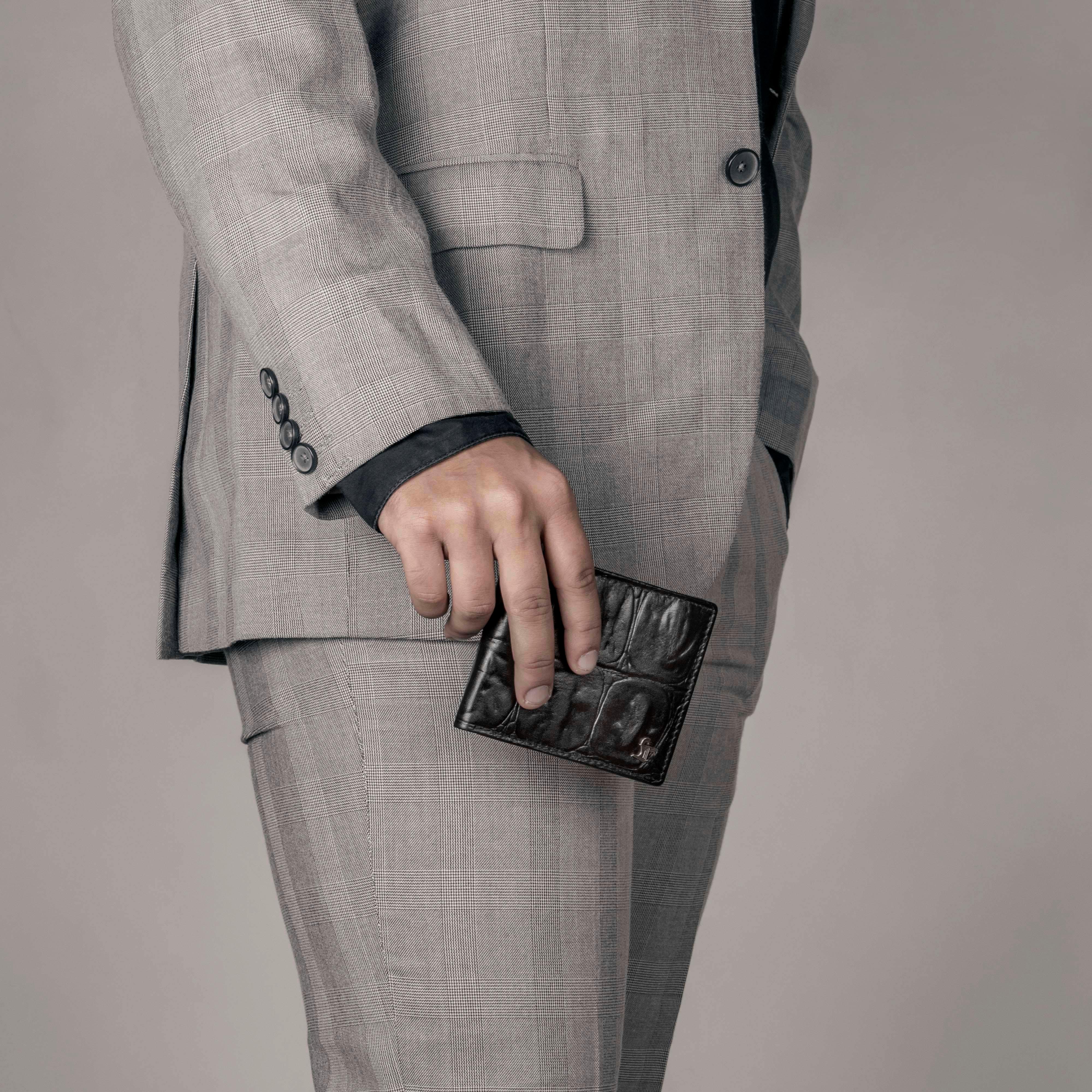 Great Dane | Genuine Leather | Leather Wallet for Men | Color: Black Leather Talks