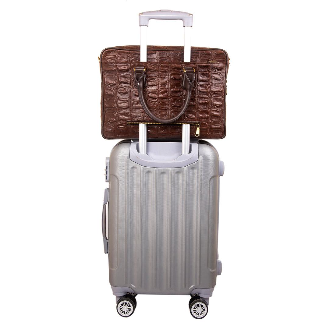 Great Dane | Genuine Leather | Folio Bag, Wallet & Belt Combo Set for Men | Color : Brown