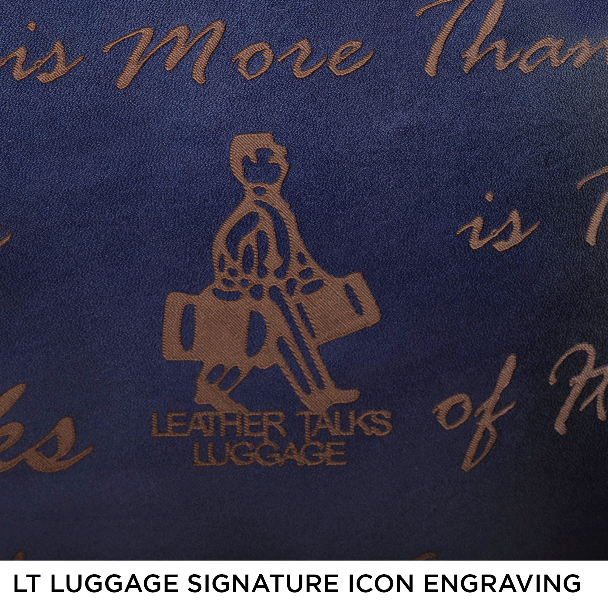 Premium Genuine Leather Blue Travel Trolley Bag Blue | Business Travel Trolley Bag | Overnighter Trolley | Cabin Luggage | Business trip trolley