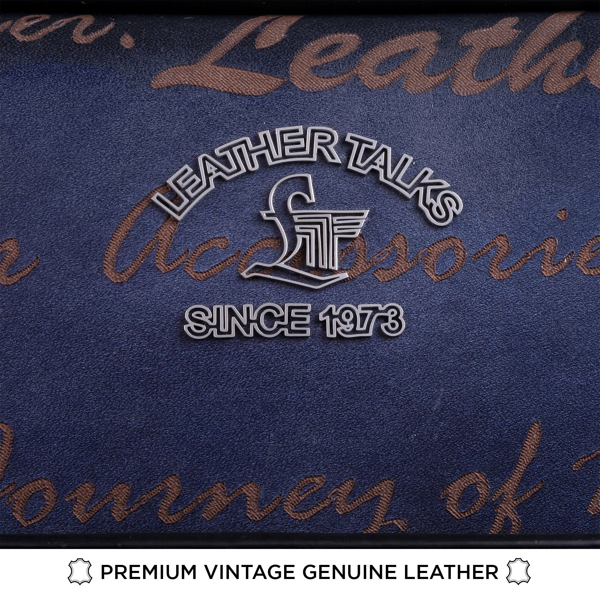 Premium Genuine Leather Blue Travel Trolley Bag Blue | Business Travel Trolley Bag | Overnighter Trolley | Cabin Luggage | Business trip trolley