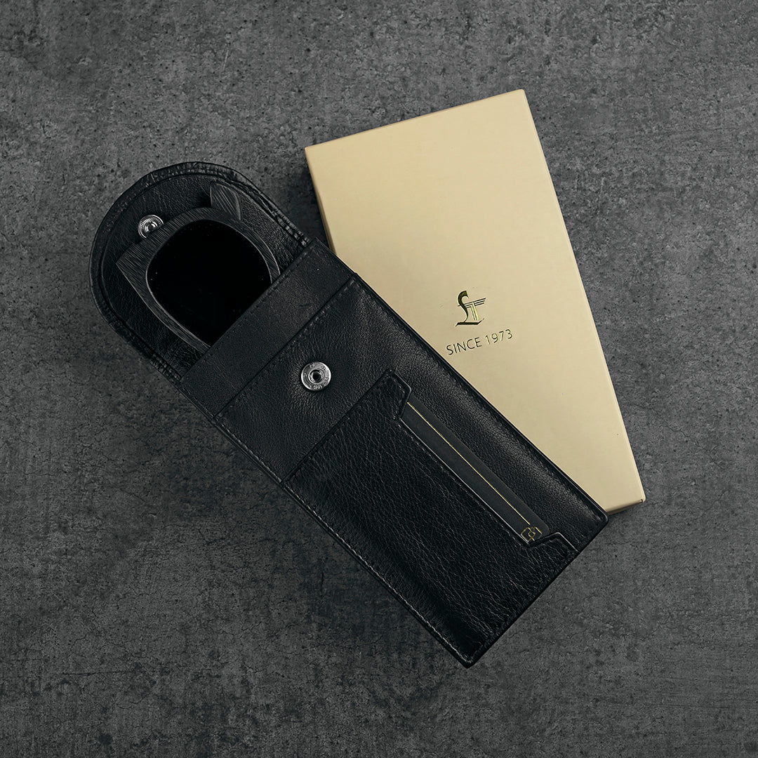 Spectacle Case | Goggle Case | Spectacle Case Leather | Color- Black, Tan LeatherTalks