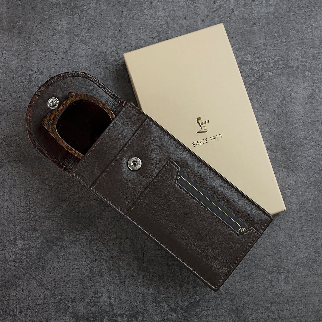 Spectacle Case | Goggle Case | Spectacle Case Leather | Color- Brown , Cherry LeatherTalks