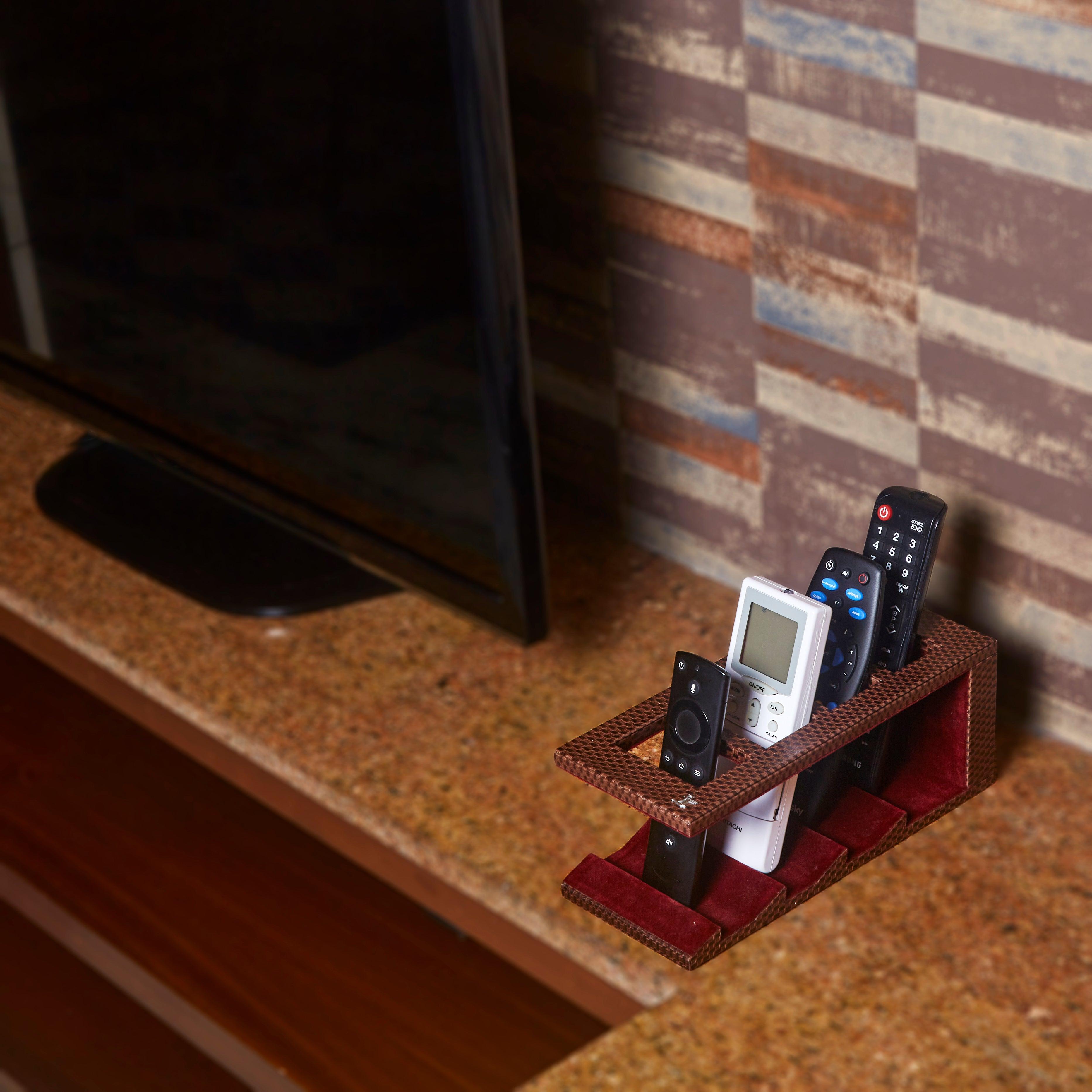 Genuine Leather Remote Companion | Color: Brown