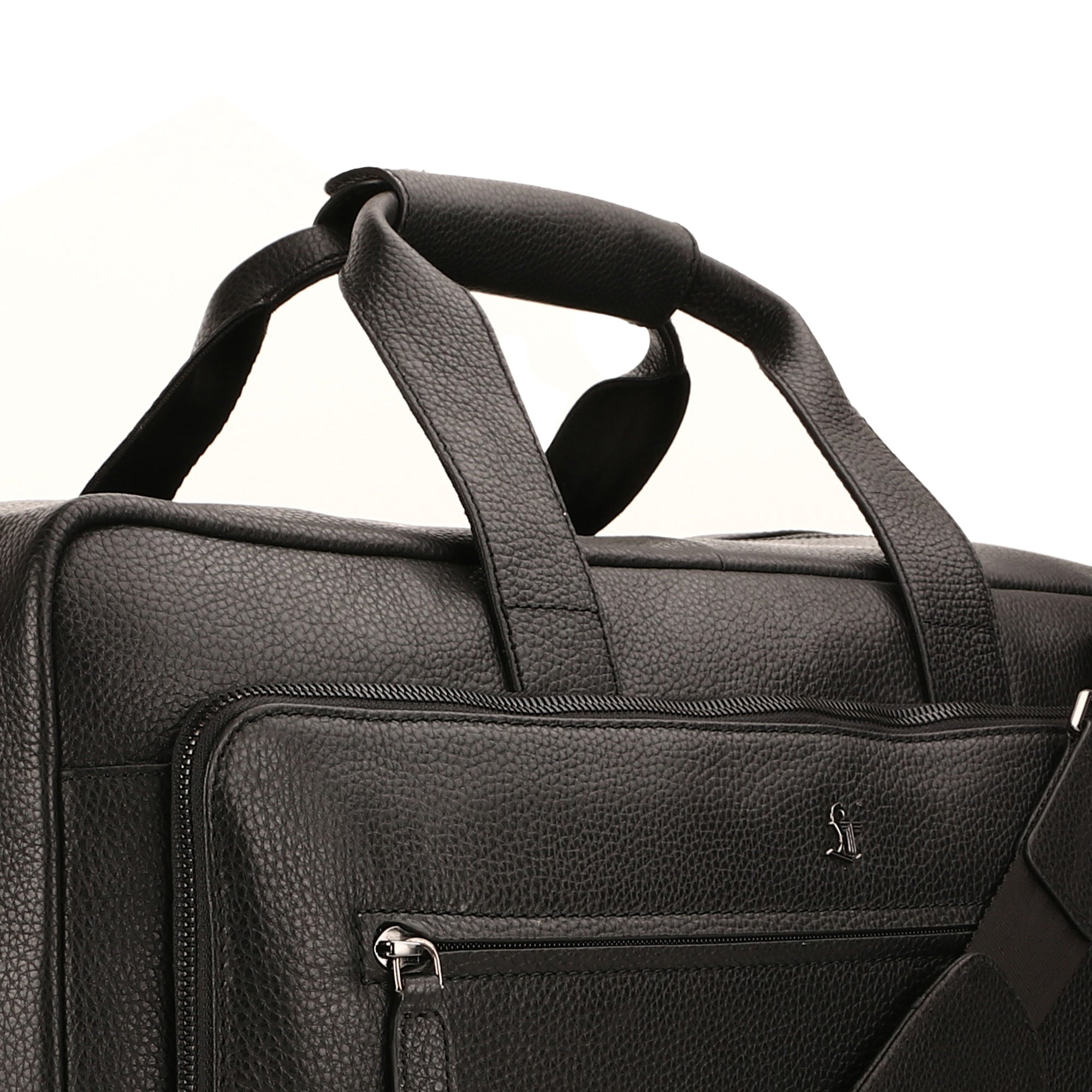 MarcoPolo Travel Duffle Bag| Colour: Black & Brown LeatherTalks