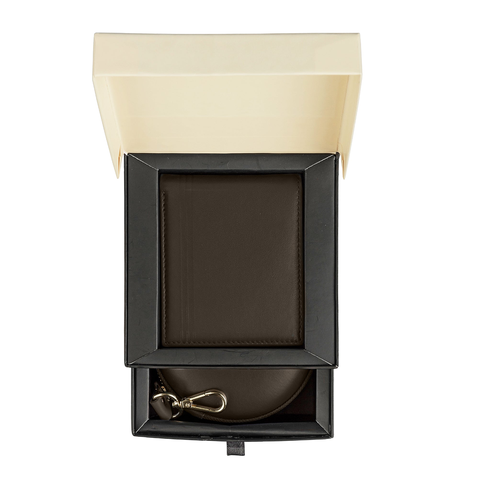 Gift Set| Leather Wallet for Men | Combo Gift | Genuine Leather | Tech Kit | Travel Organizer | Color: Brown