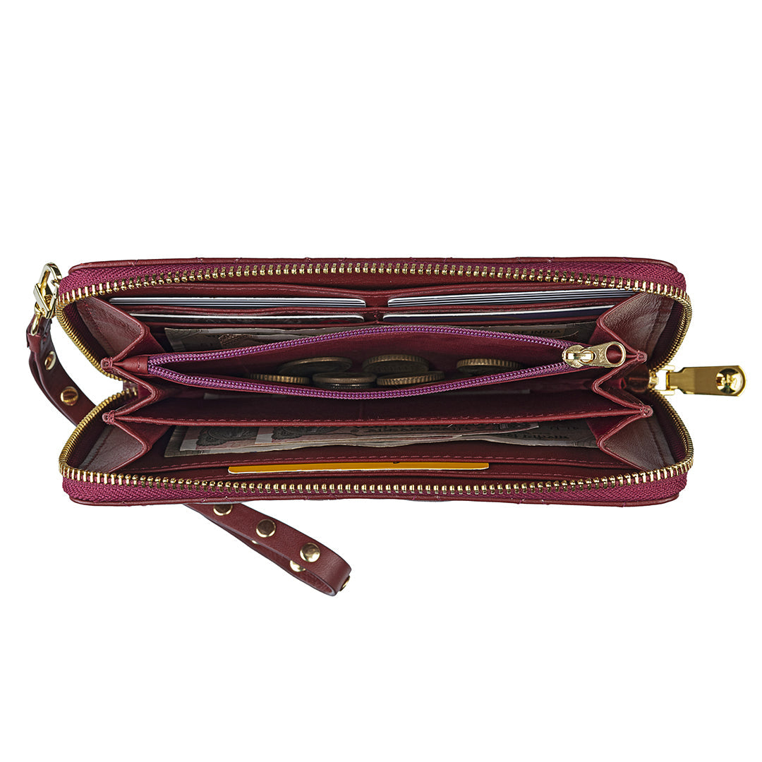 Luxury leather wallet for women