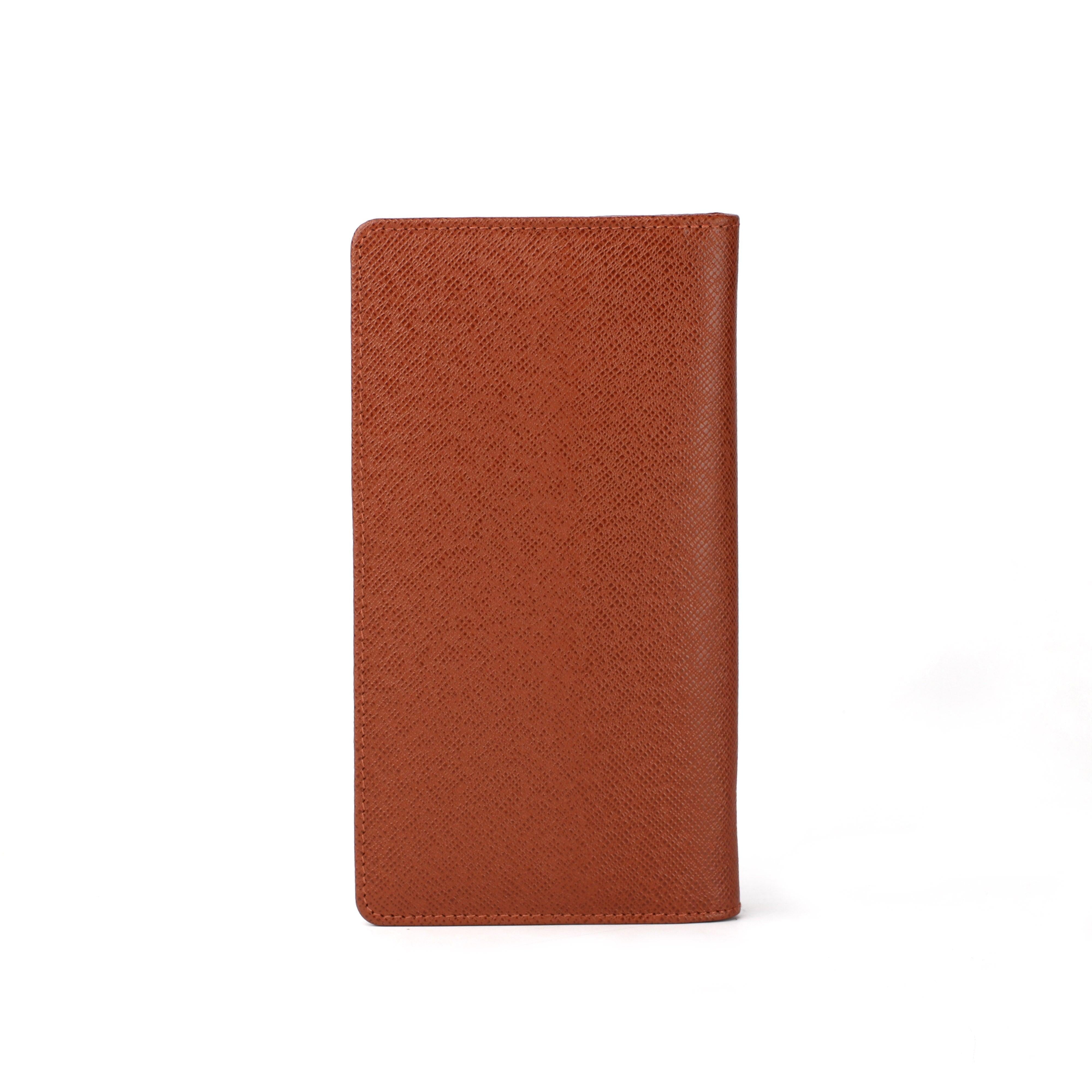 Full Zip Travel Wallet | 100% Genuine Leather | Color: Tan