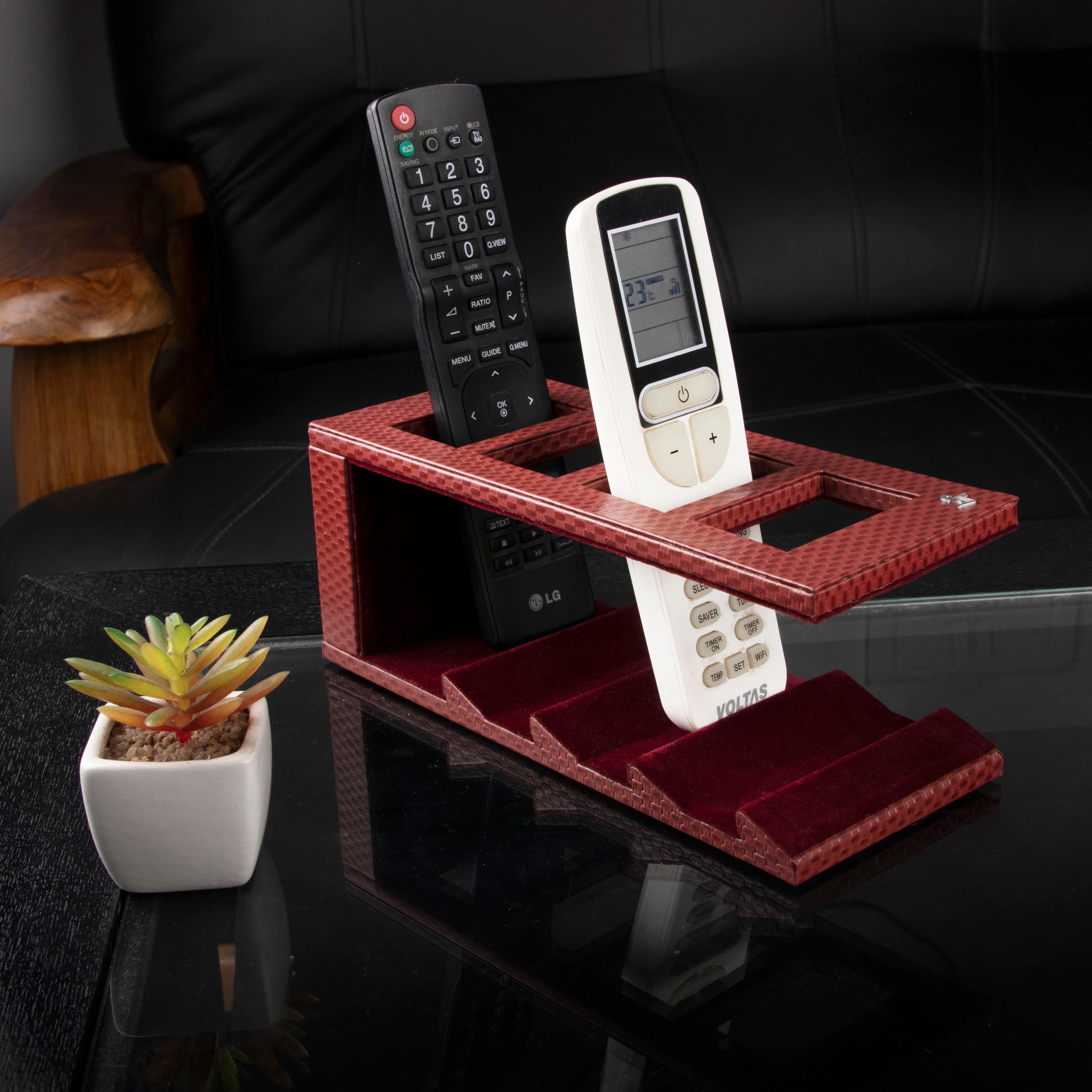 Genuine Leather Remote Companion | Color: Cherry