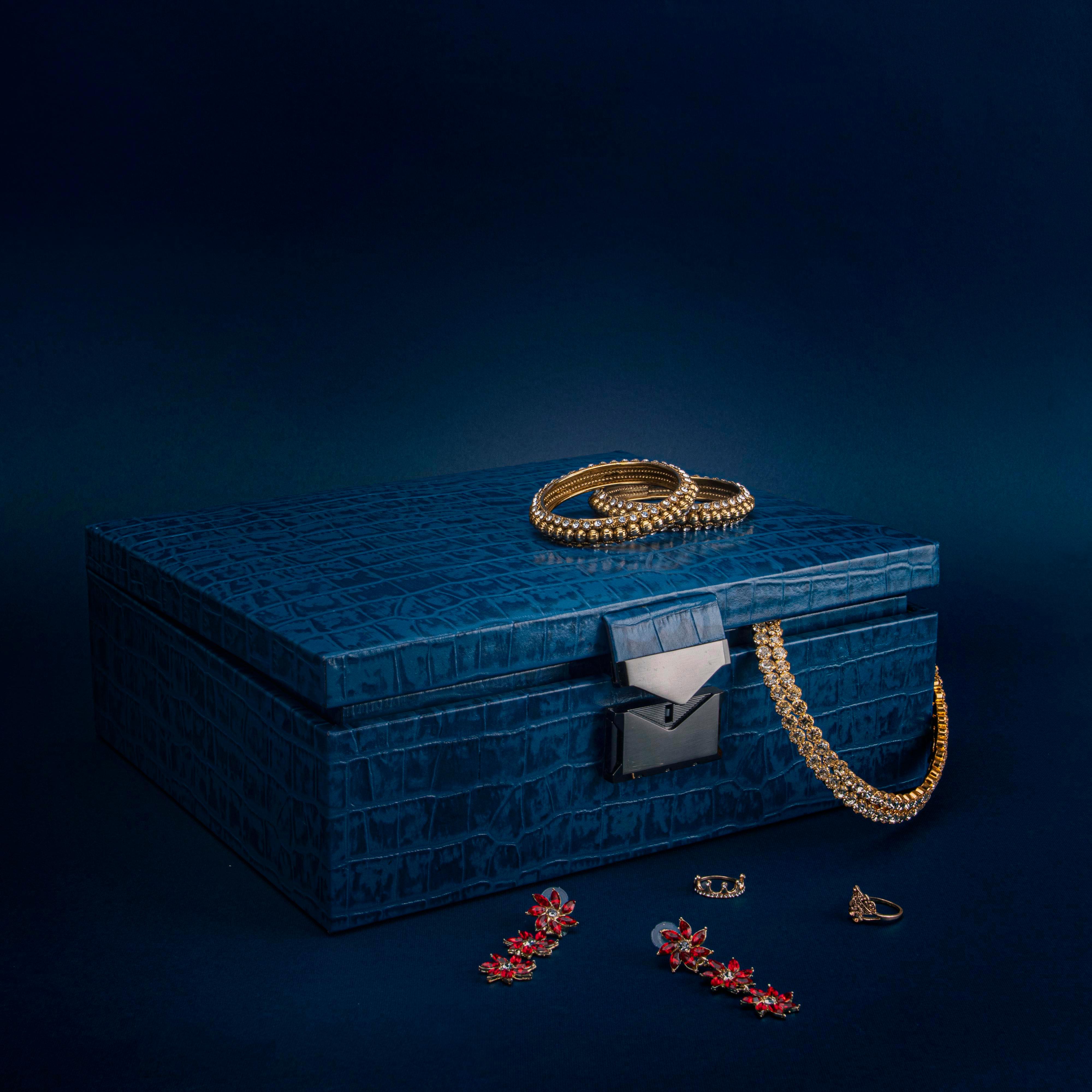 Royce Double Tray Jewellery Box - Leather Talks