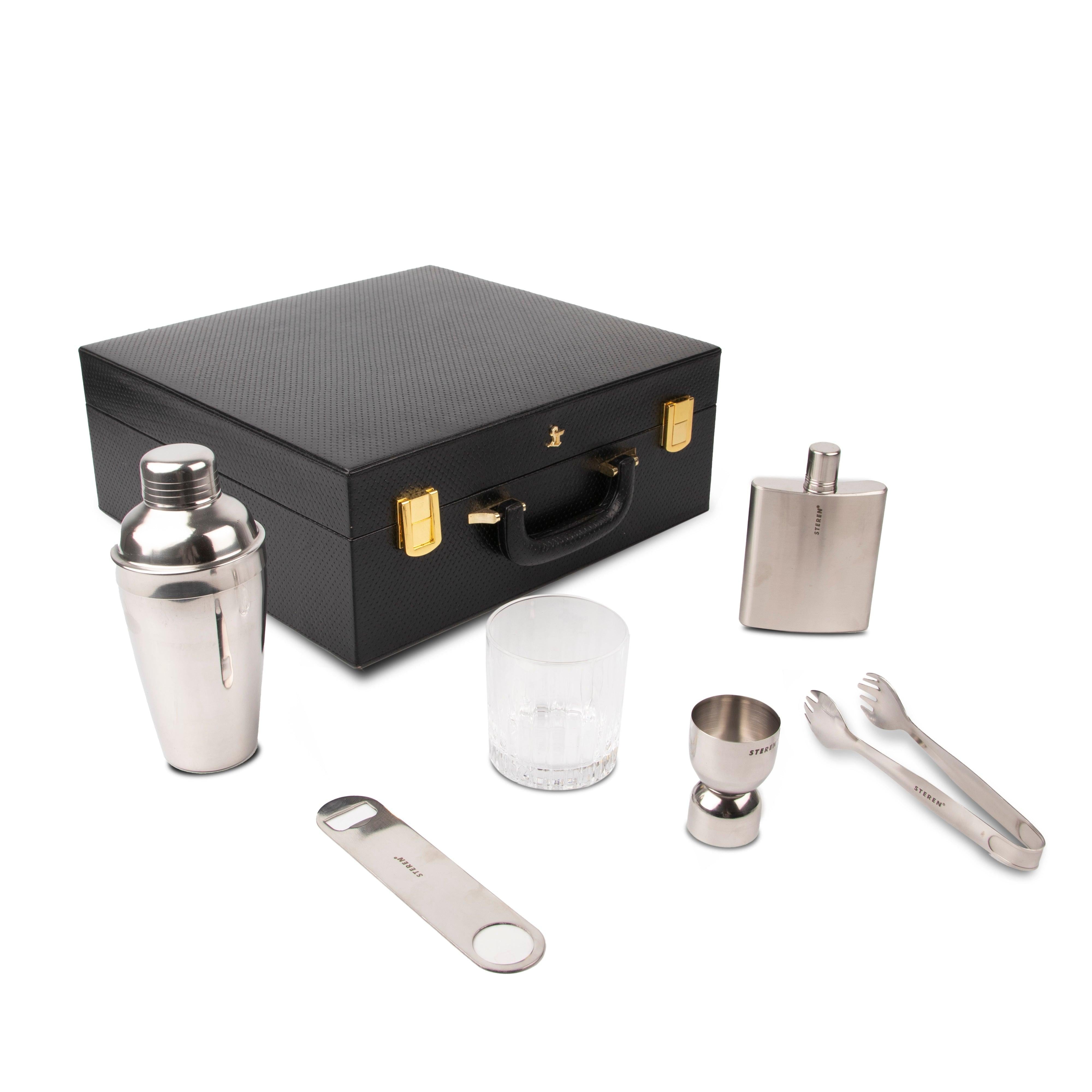 Portable Bar Box/ Case with Accessories for Century Ply - Leather Talks