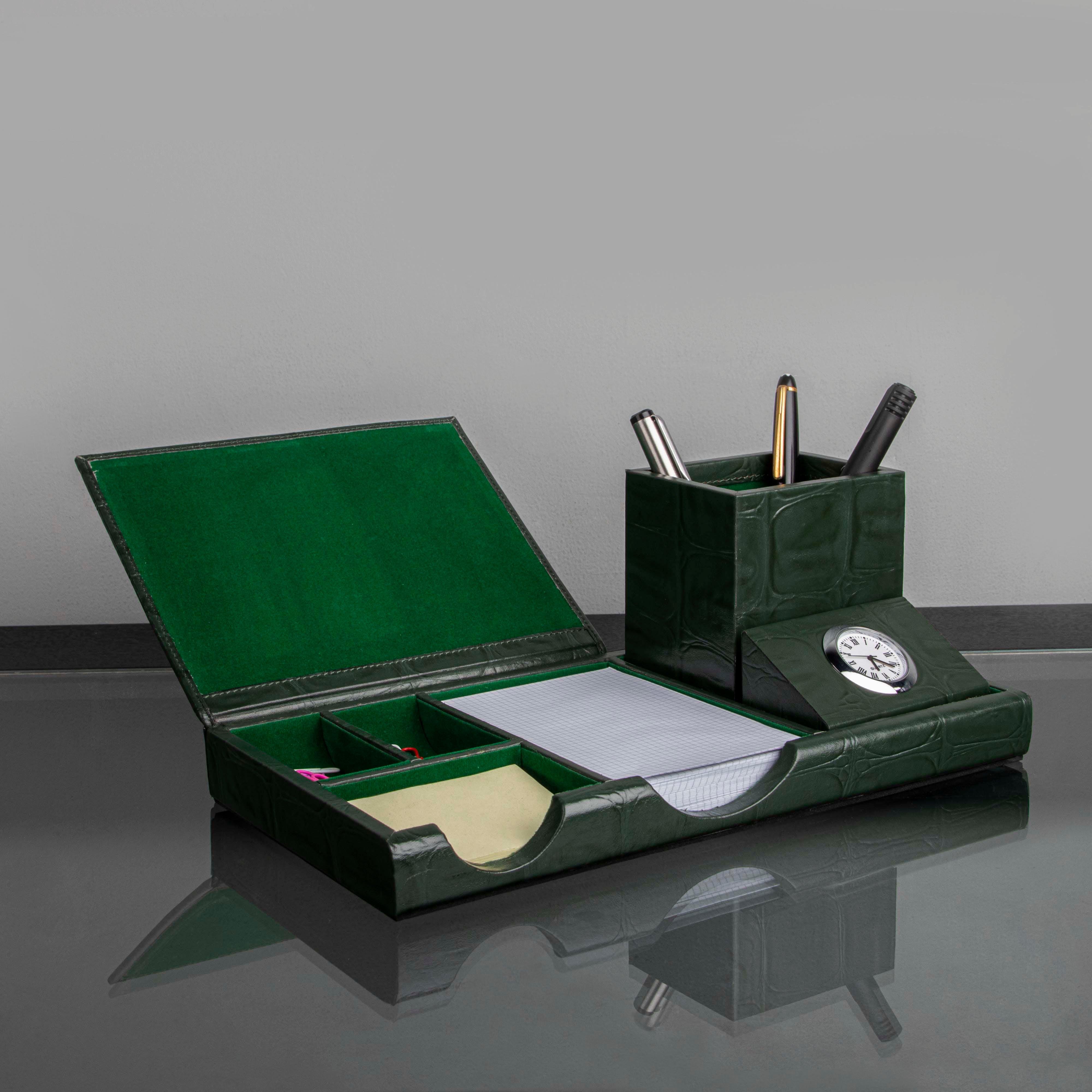 Green color with croco tail pattern