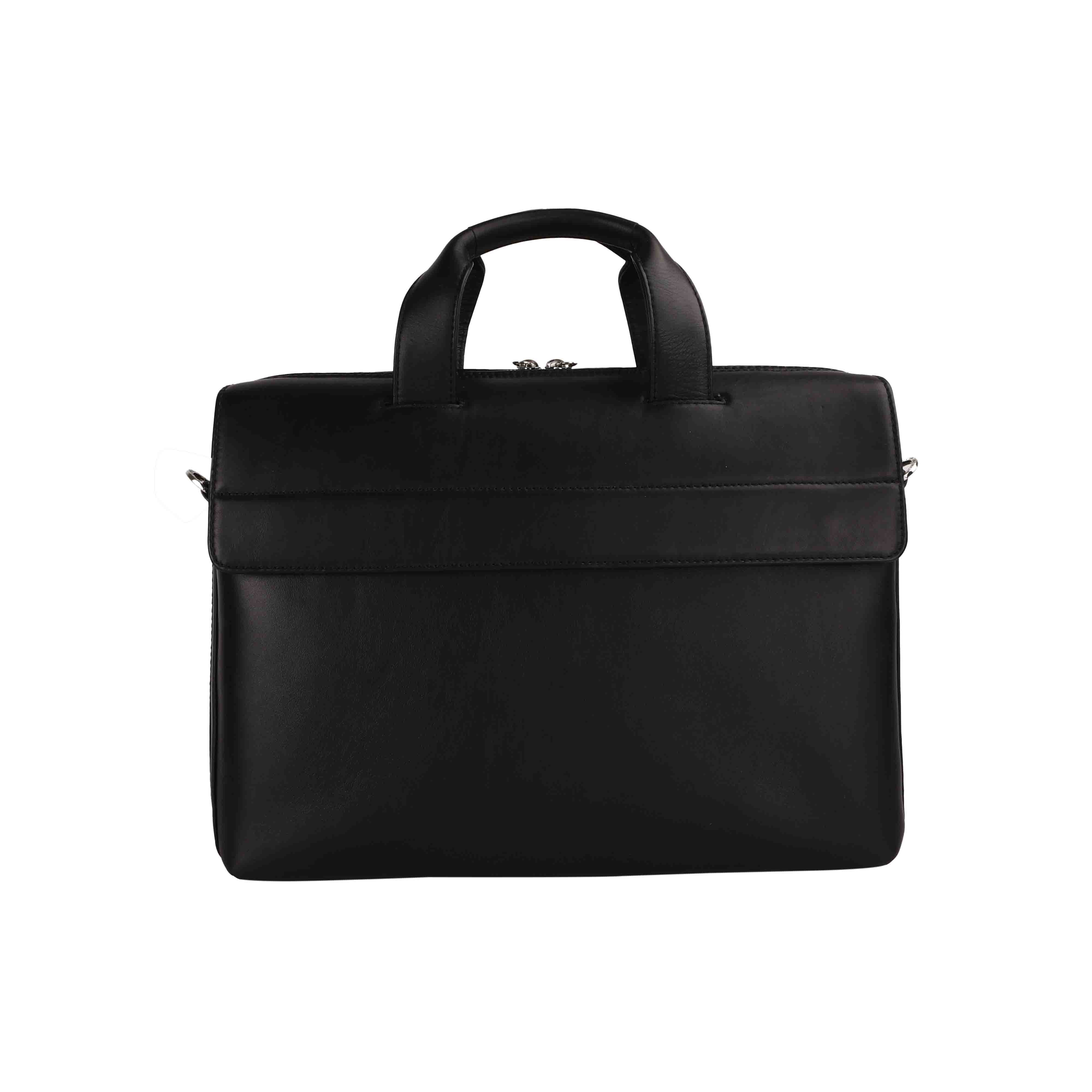 Ruvido II V 2.0 Luxury Leather Laptop and Office Bag for Men, designed to fit 15-inch laptops, offering a stylish and durable storage solution for professional use.
