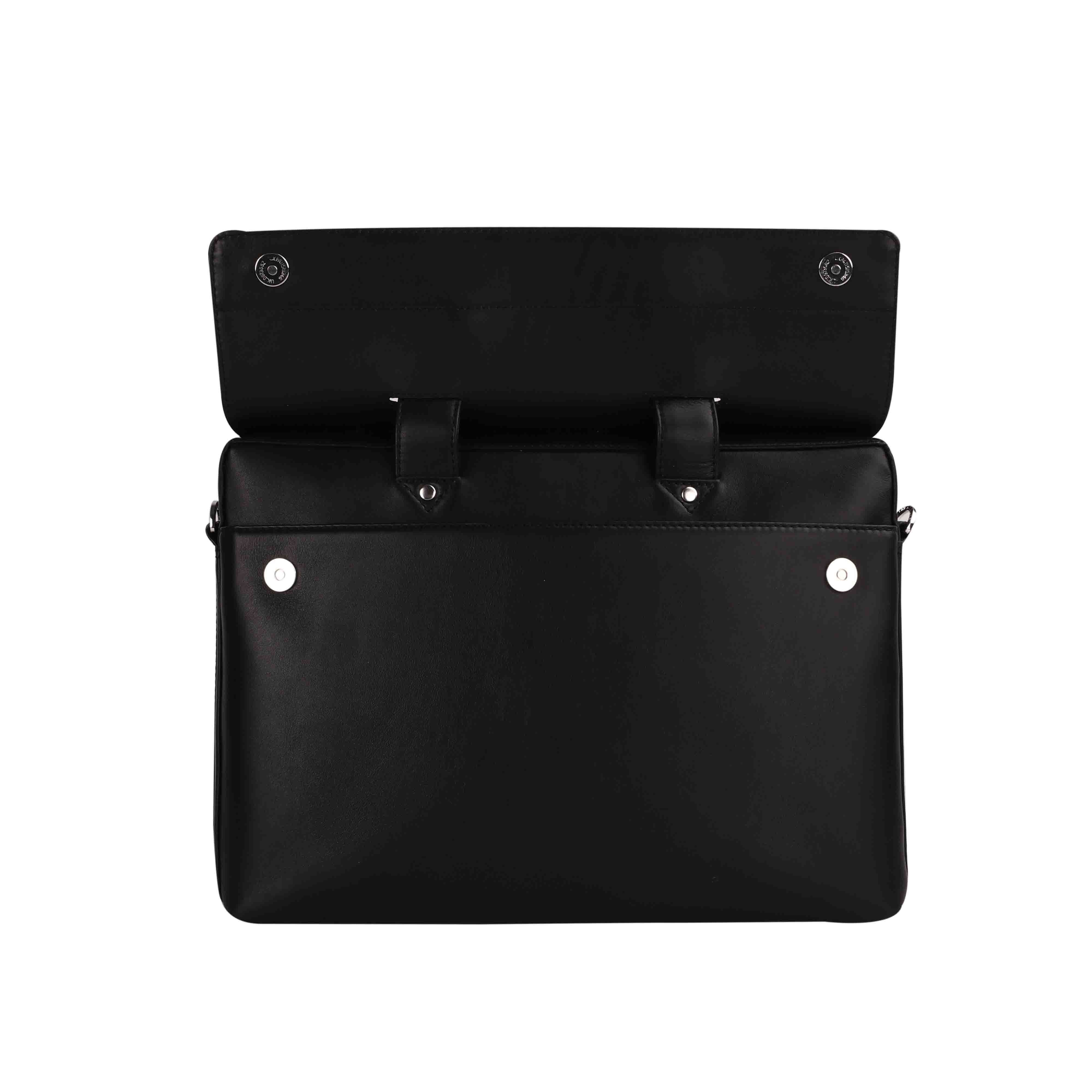 Ruvido II V 2.0 Luxury Leather Laptop and Office Bag for Men, designed to fit 15-inch laptops, offering a stylish and durable storage solution for professional use.