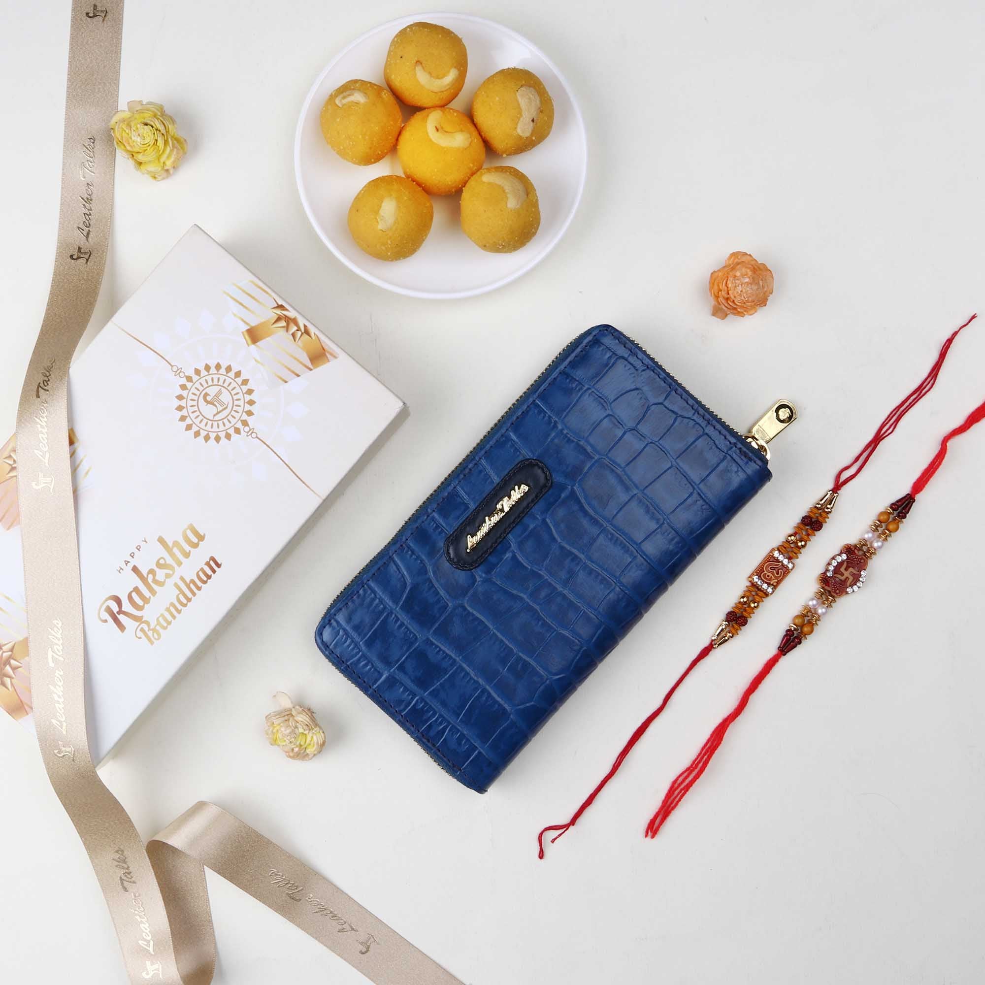 Raksha Bandhan Gift | Wallet for Women | Color: Blue