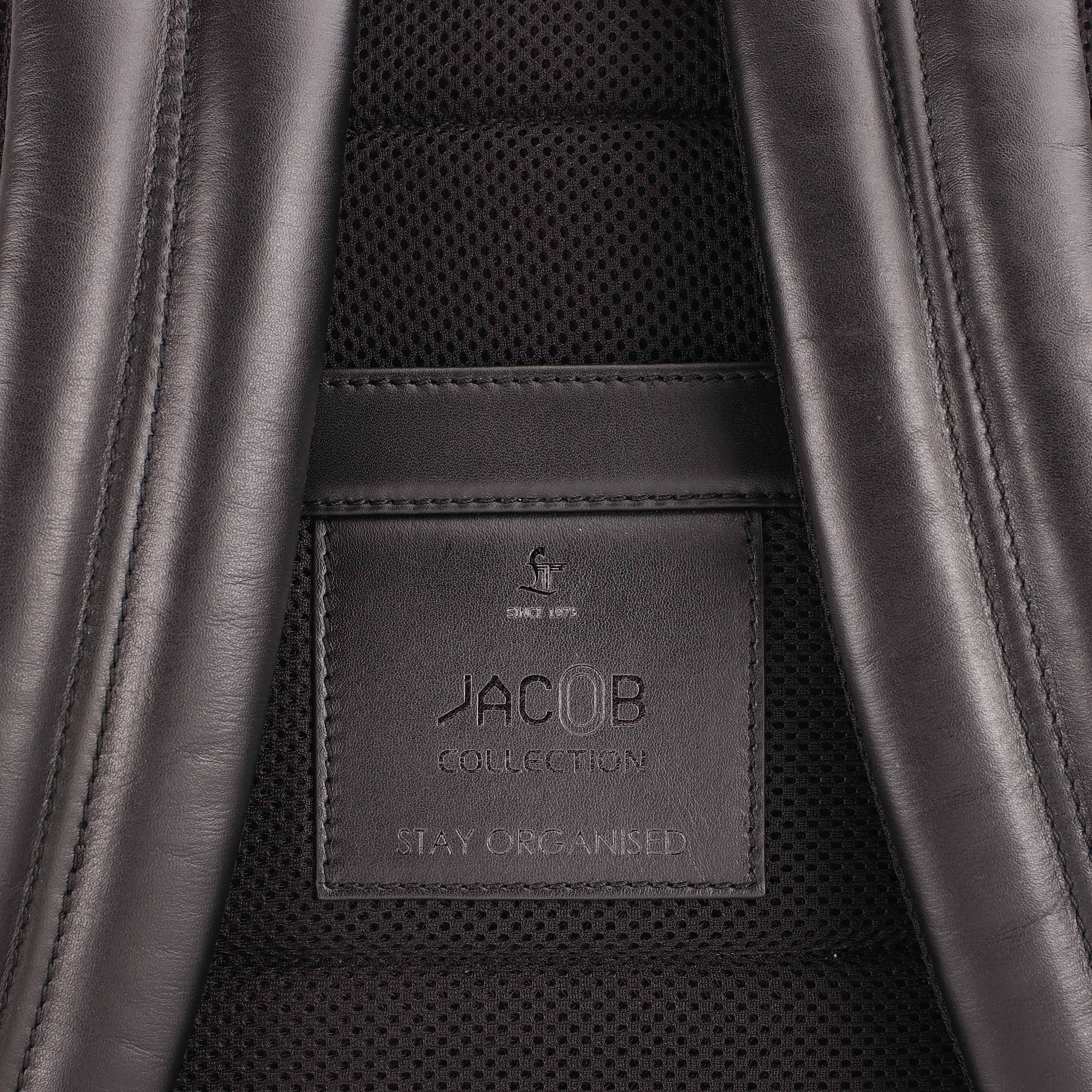 Jacob V 2.0 | Leather Backpack for Men | Lifetime Service Warranty | 100% Genuine Leather | Color: Black