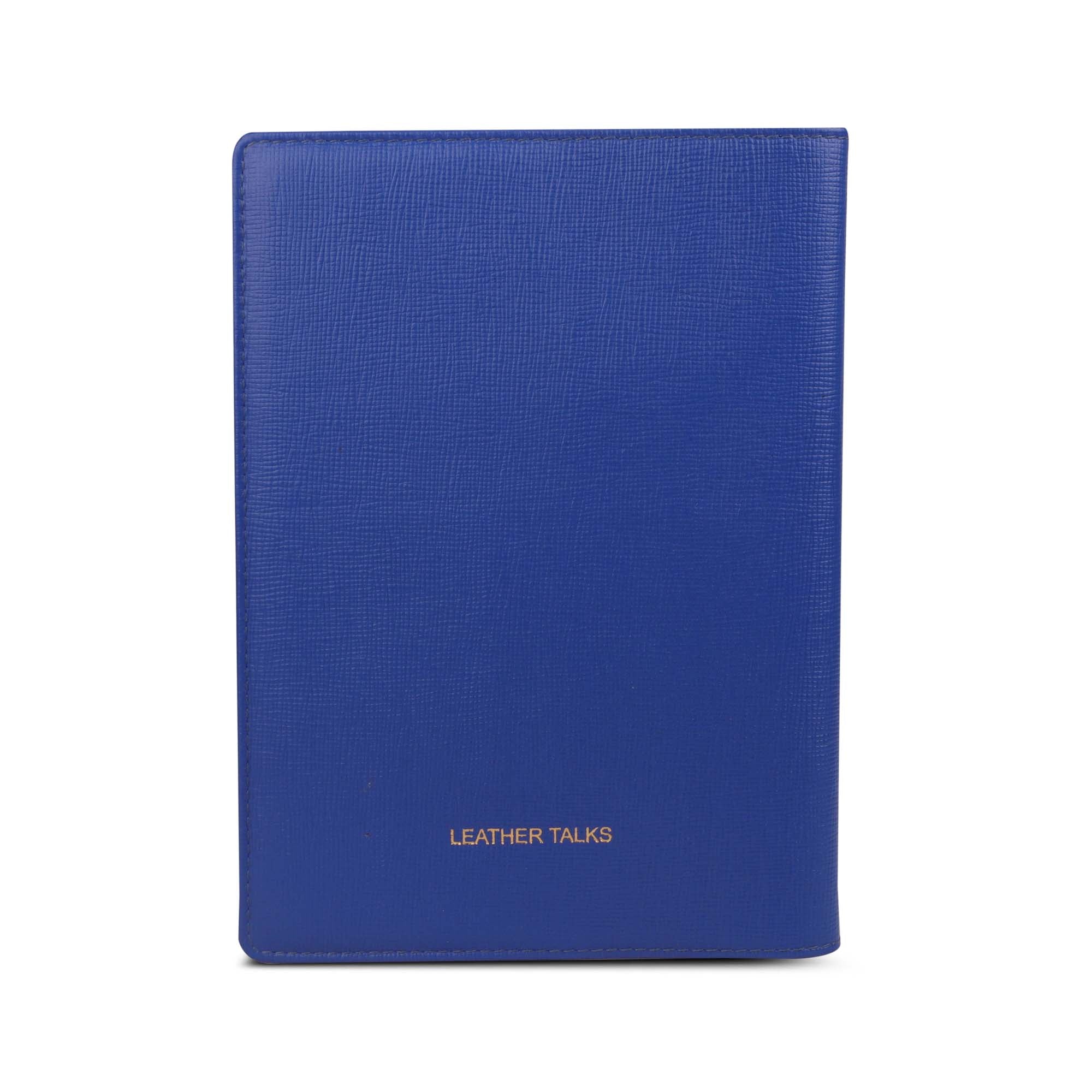 Classic - Luxury Leather Notebook | Premium Genuine Leather Journal for Men & Women | Color: Sky Blue Leather Talks