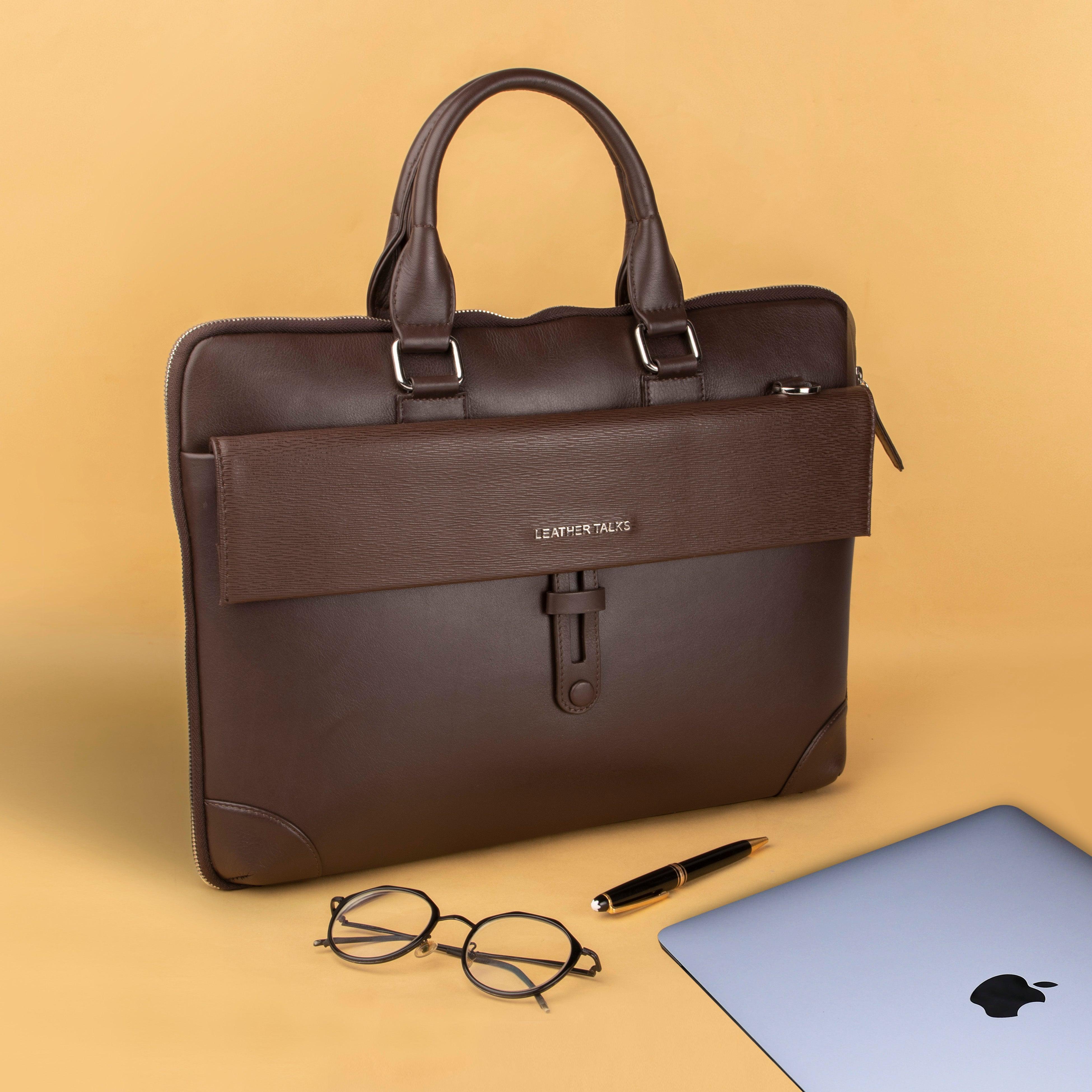 Italian Sufiano Print Loop II Laptop Bag Leather Talks