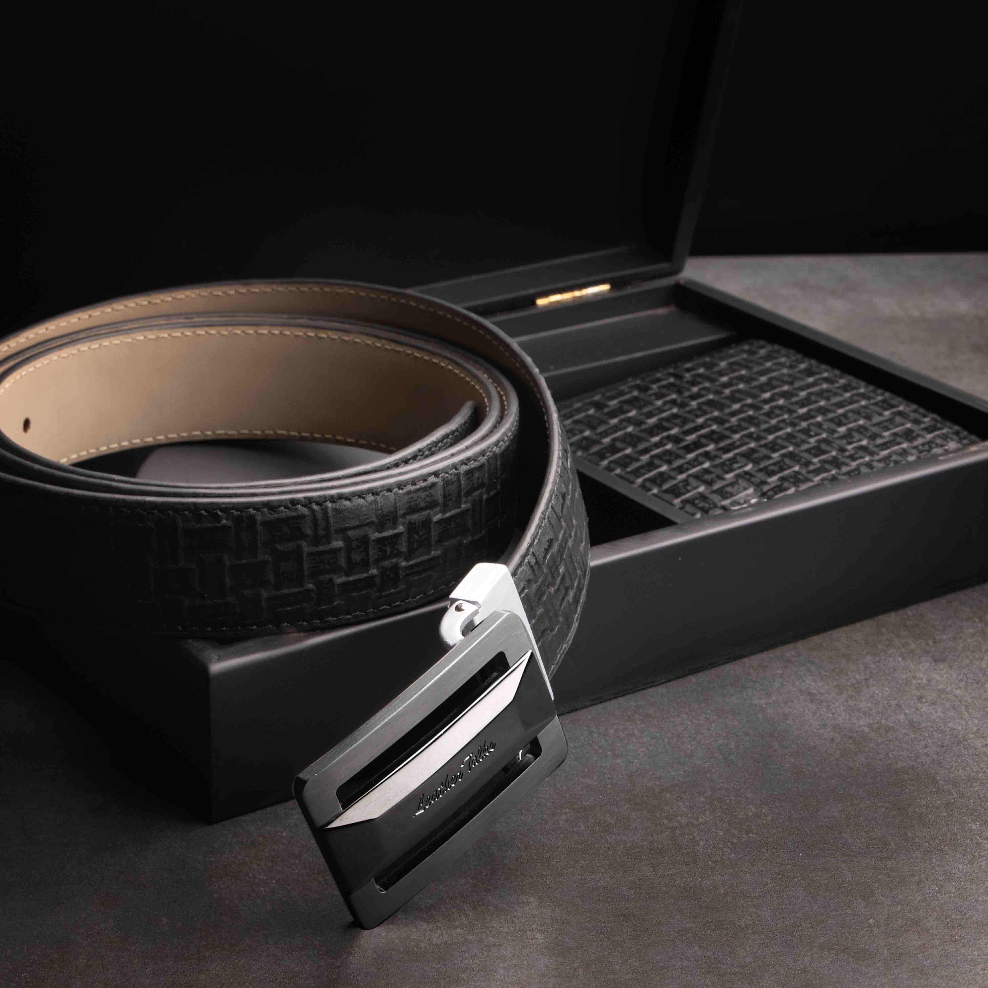 Genuine leather belt for men