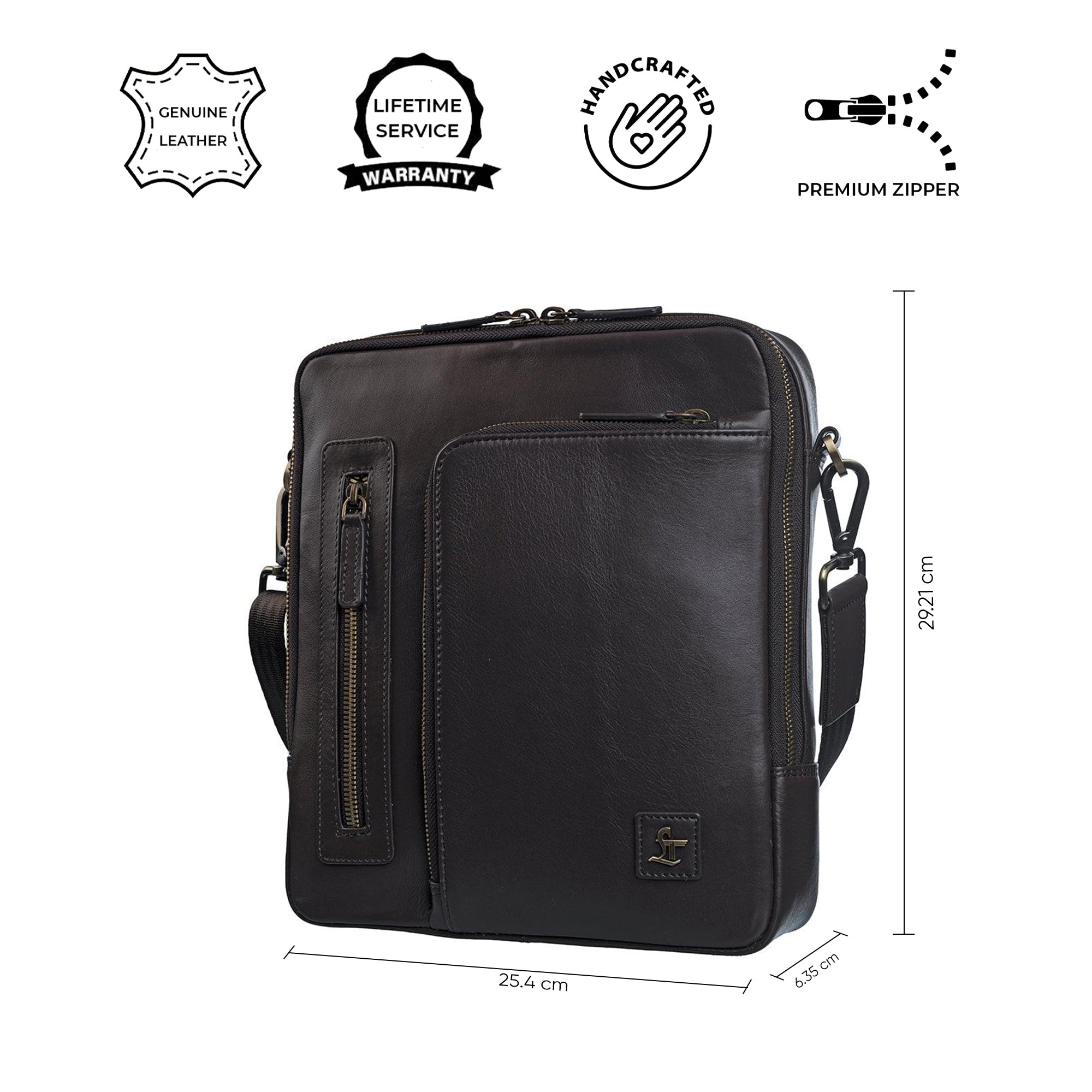 Men's Bag IX Leather Cross Body Bag LeatherTalks