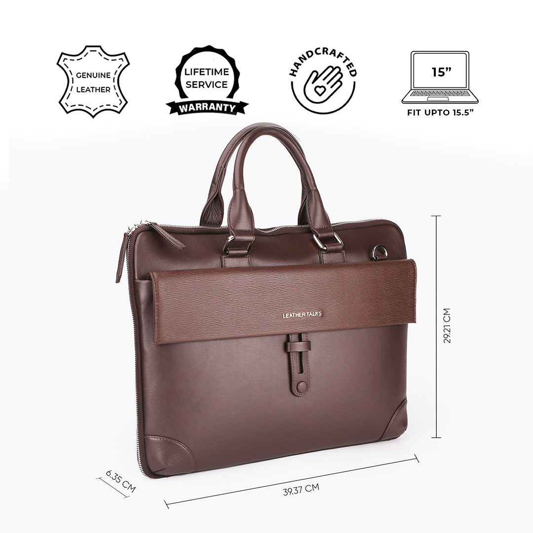 Italian Sufiano Print Loop II Laptop Bag Leather Talks