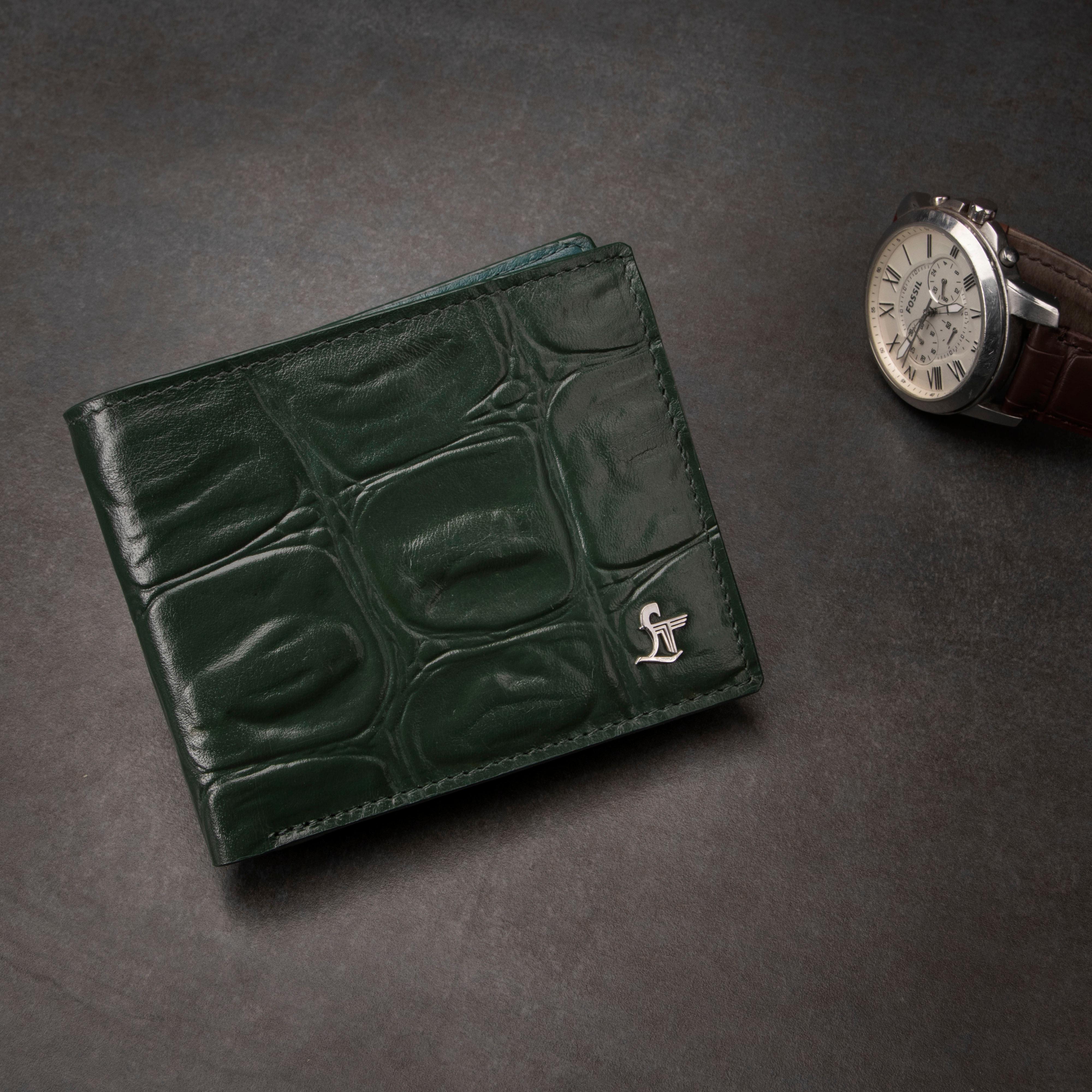 Great Dane | Pure Leather | Gents Wallet | Color: Green Leather Talks