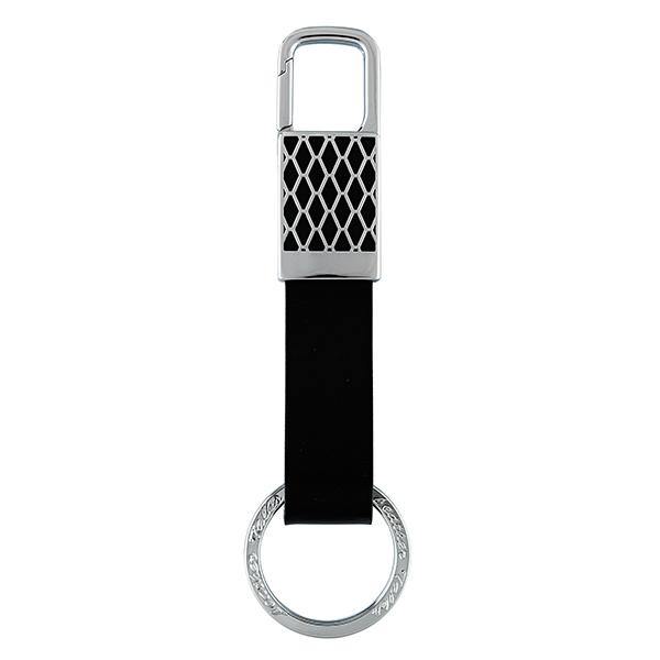 Red Grid Key Ring LeatherTalks
