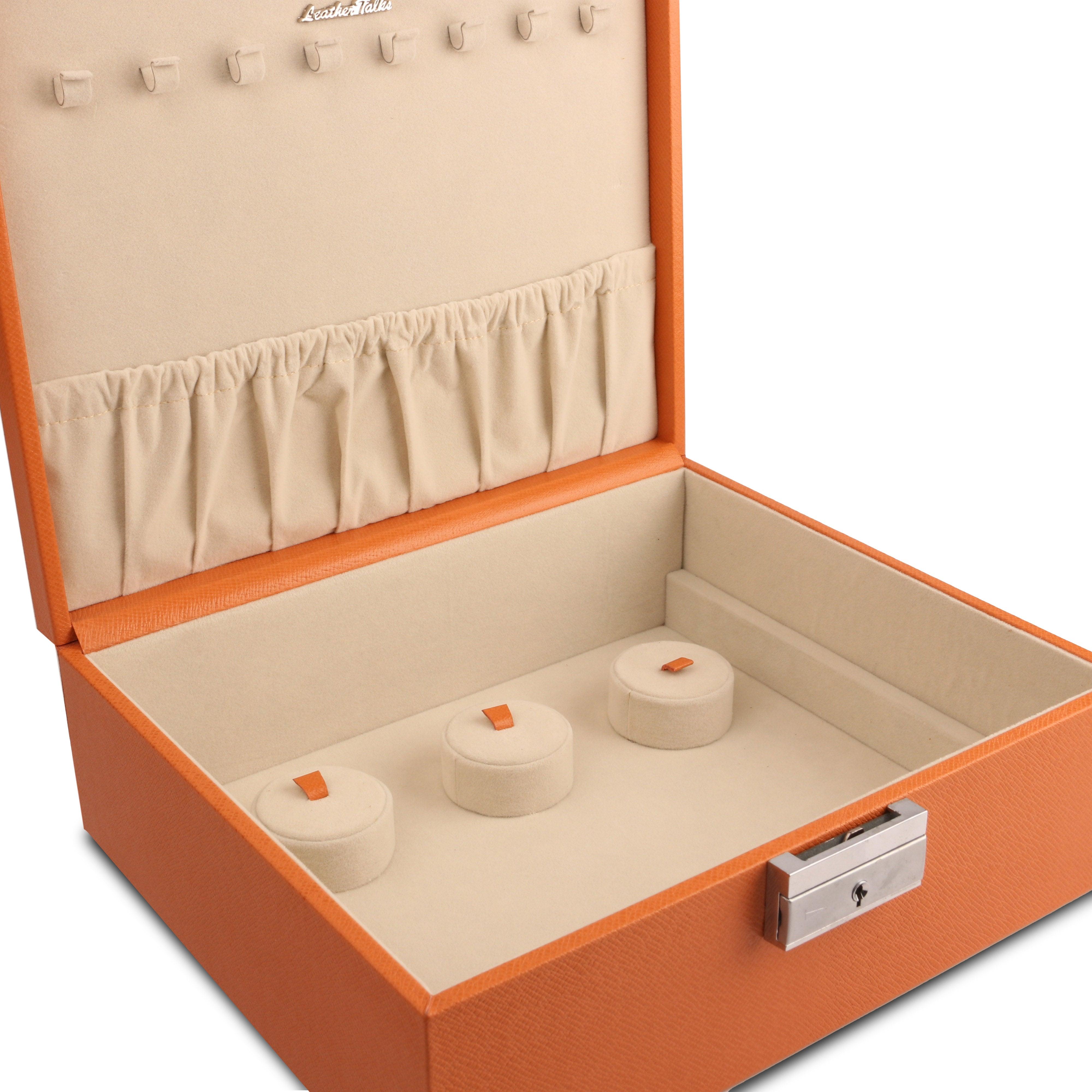 Royce Double Tray Jewellery Box - Leather Talks