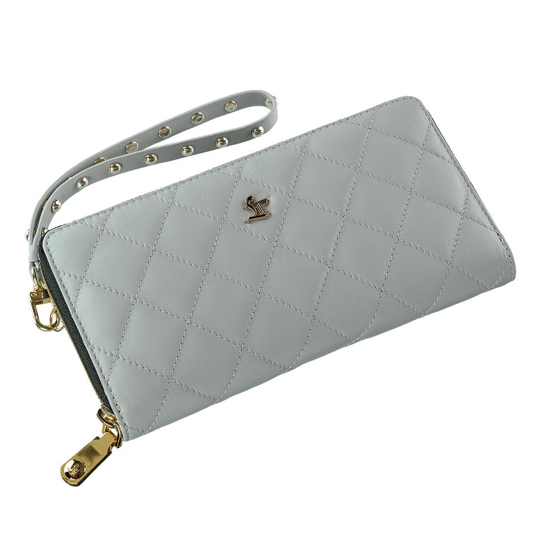 Ladies leather wallet with coin pocket