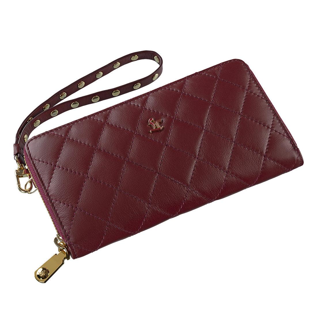 Small leather wallet for women