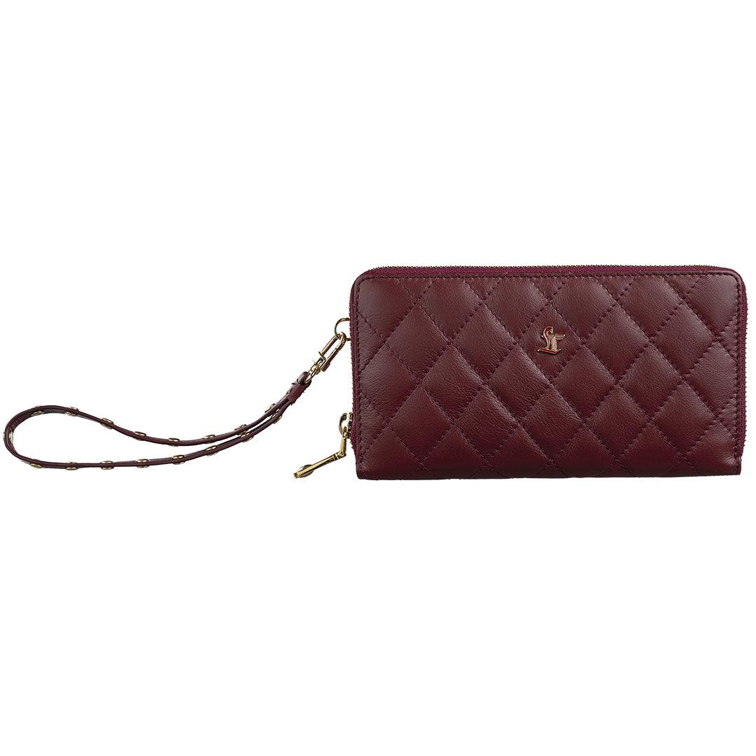 Designer leather wallet for women