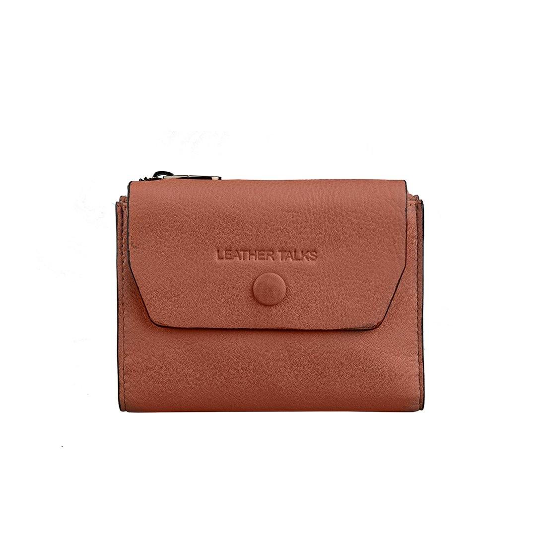Summer II | Leather Wallet for Women | 100% Genuine Leather | Color: Orange