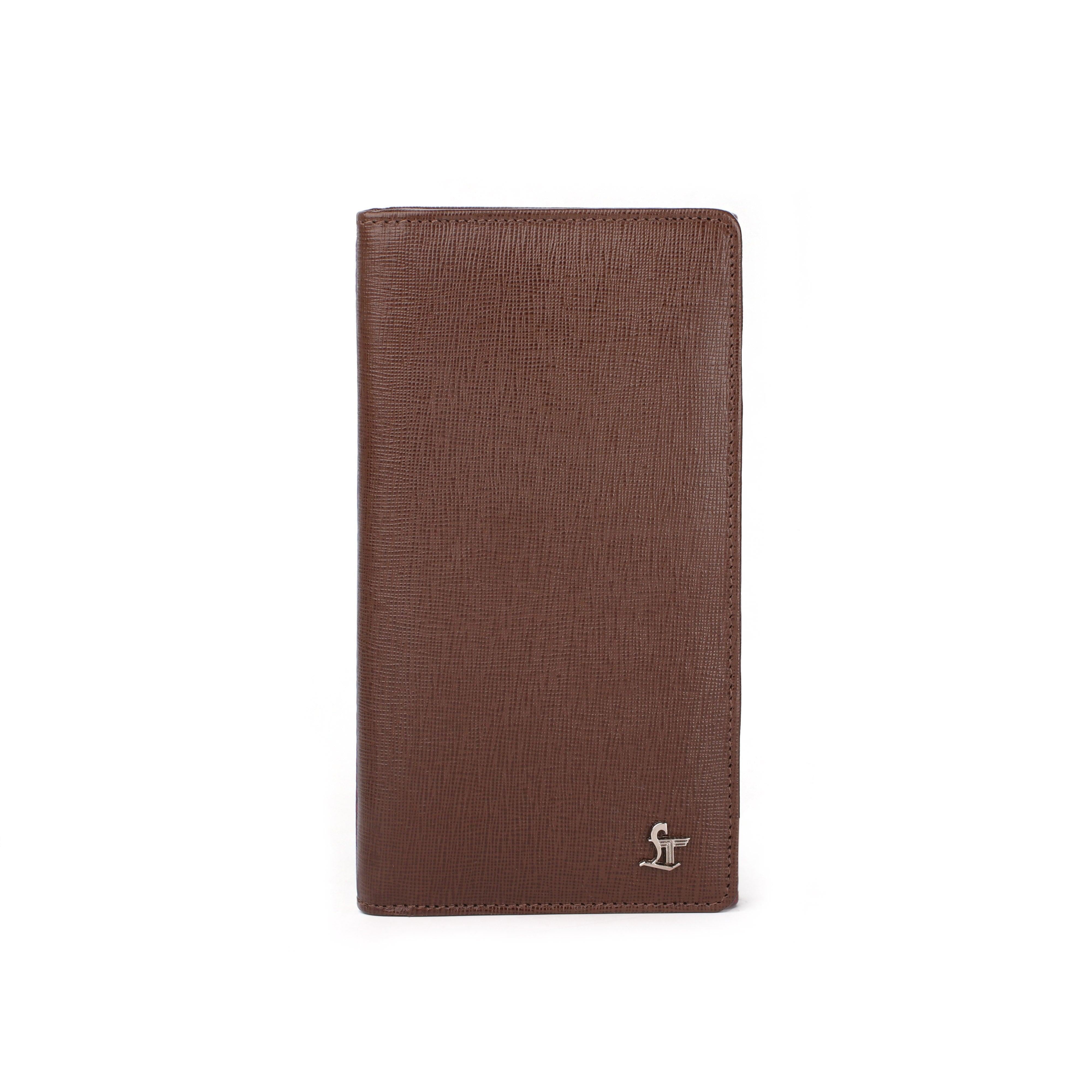Full Zip Travel Wallet | 100% Genuine Leather | Color: Brown