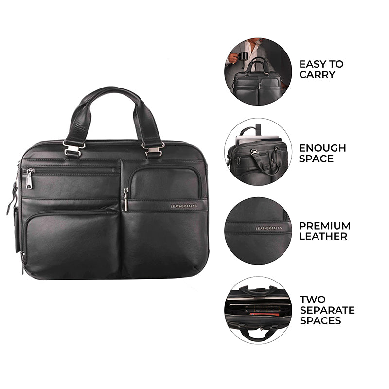 Corporate Diwali Gifts - A Combo of Jacob Leather Briefcase and Enna Sling Purse For Women Leather Talks